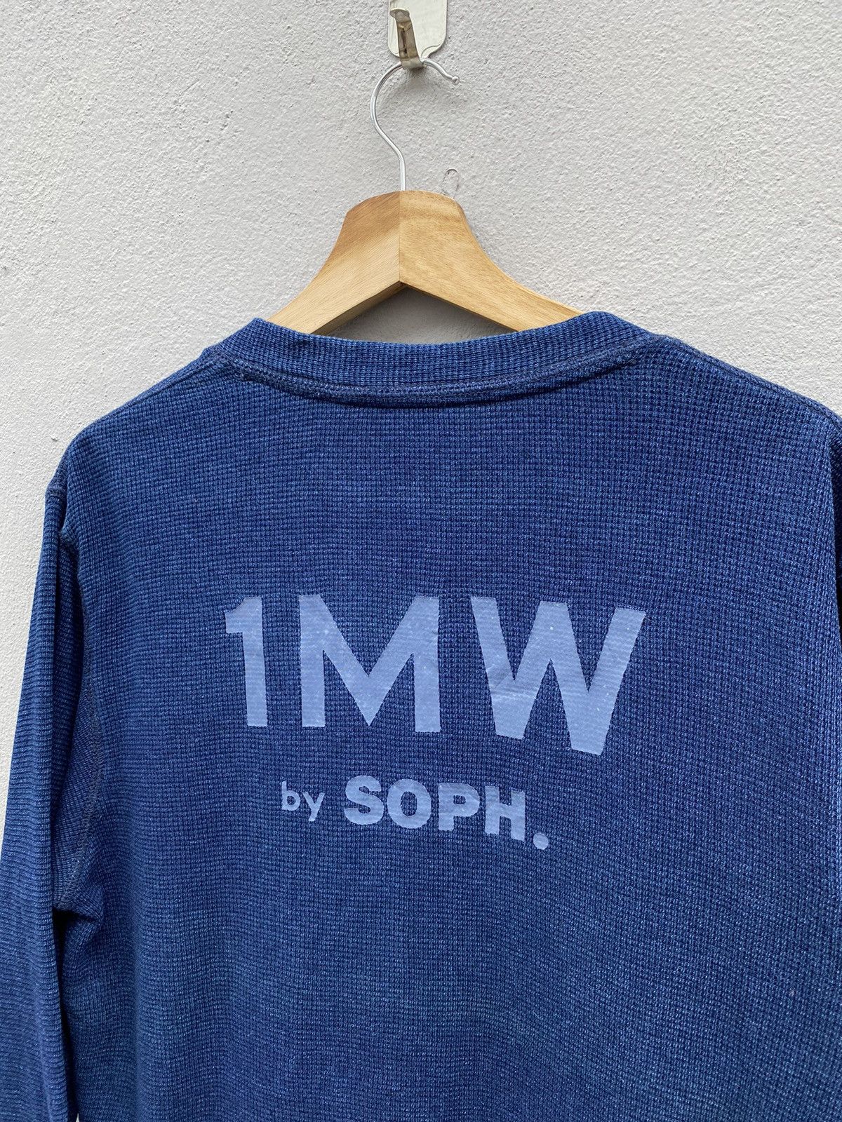 1MW by Sophnet. Indigo Dyed Cardigan
