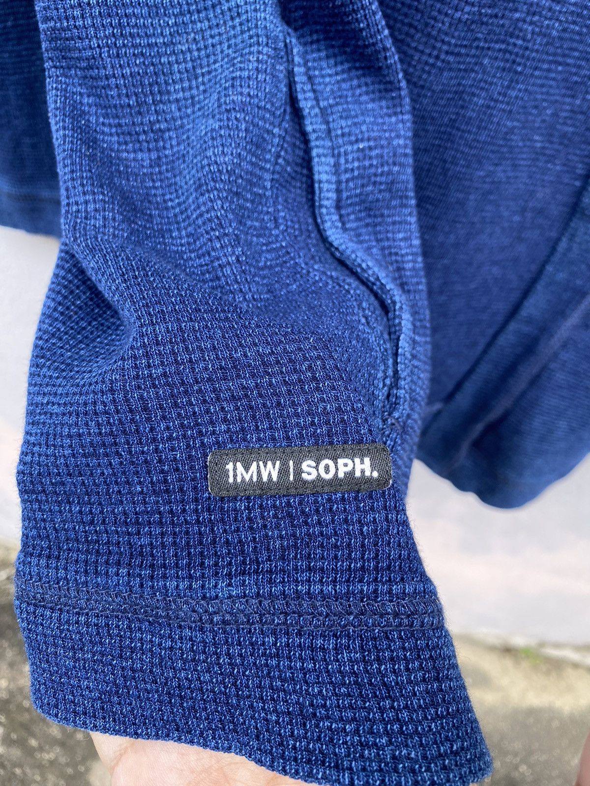 1MW by Sophnet. Indigo Dyed Cardigan