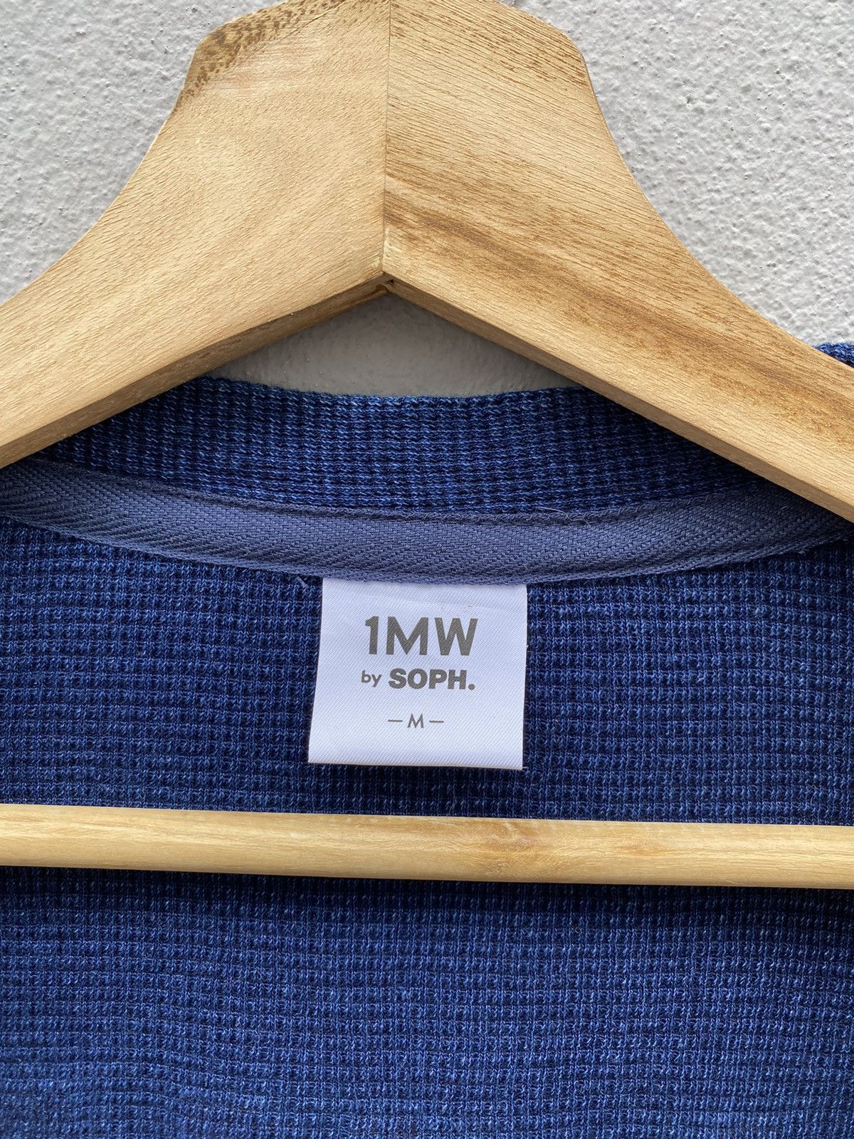 1MW by Sophnet. Indigo Dyed Cardigan
