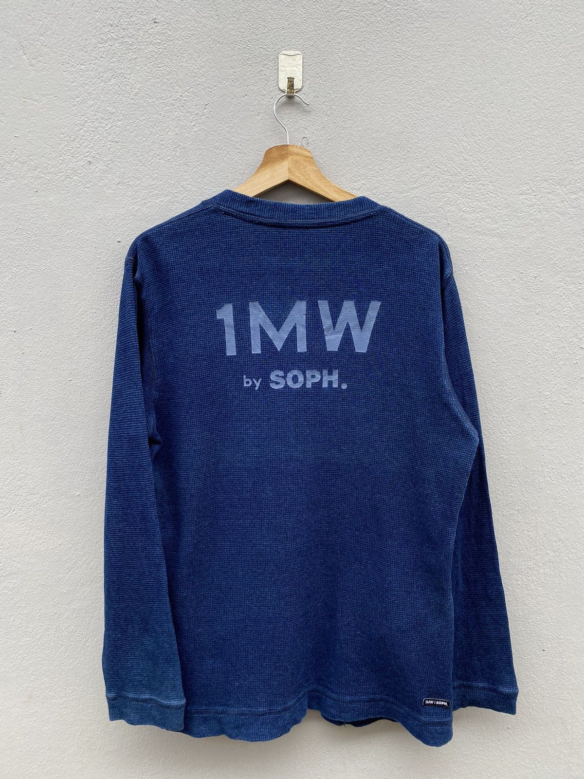 1MW by Sophnet. Indigo Dyed Cardigan