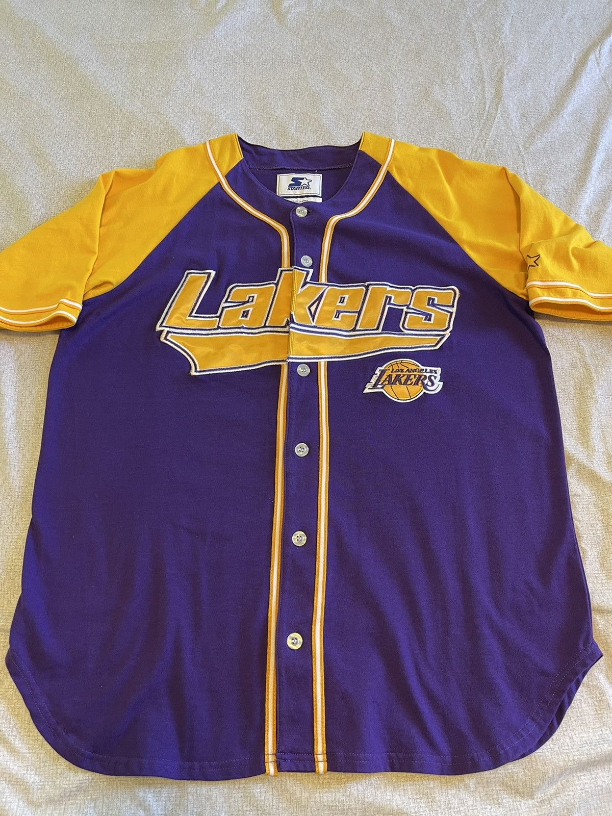 La lakers baseball jersey online