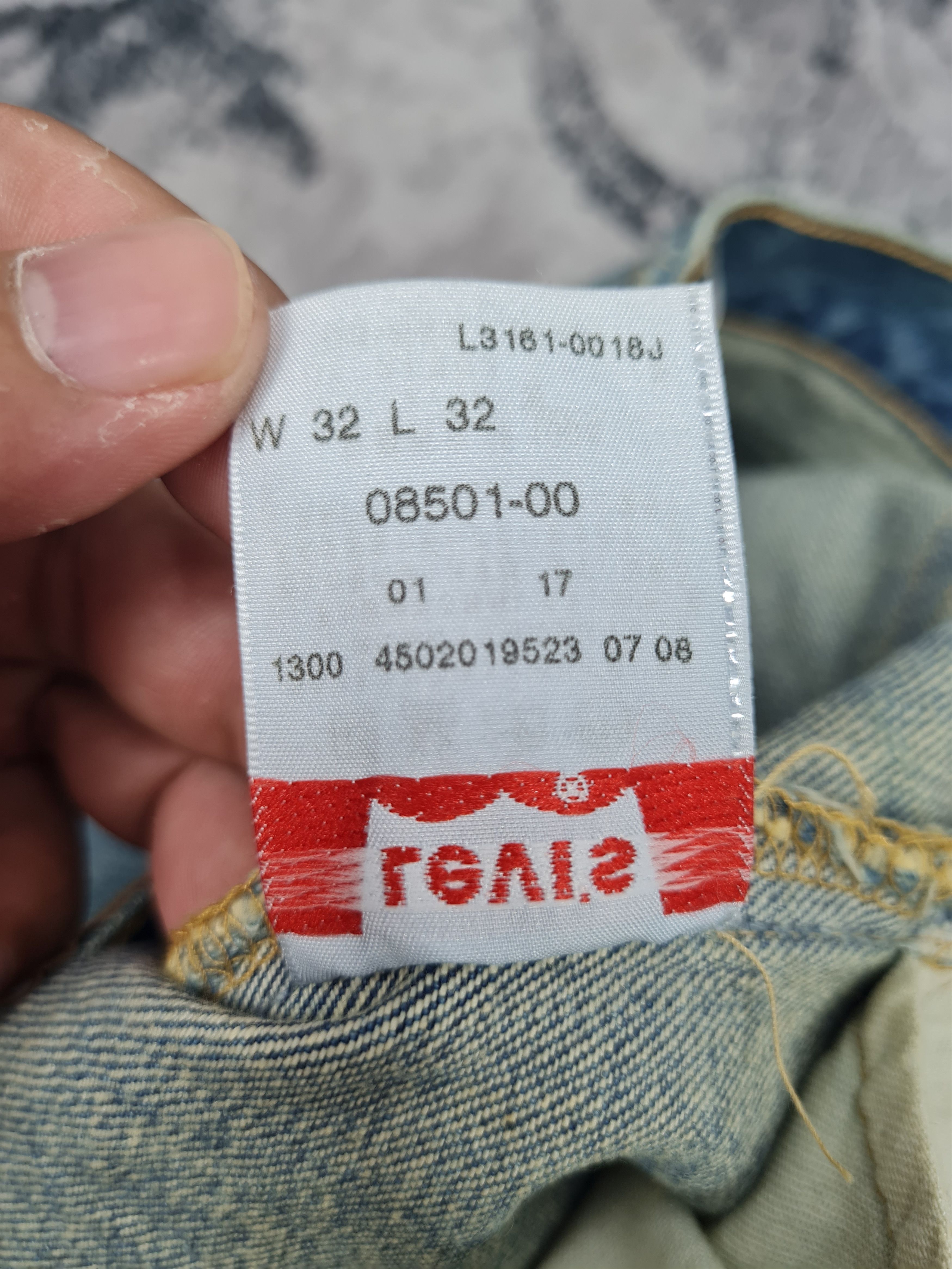 Levi's LEVIS 501 Sun Faded Distressed Size 32x31 Jeans L0002 Size US 32 / EU 48 - 13 Thumbnail