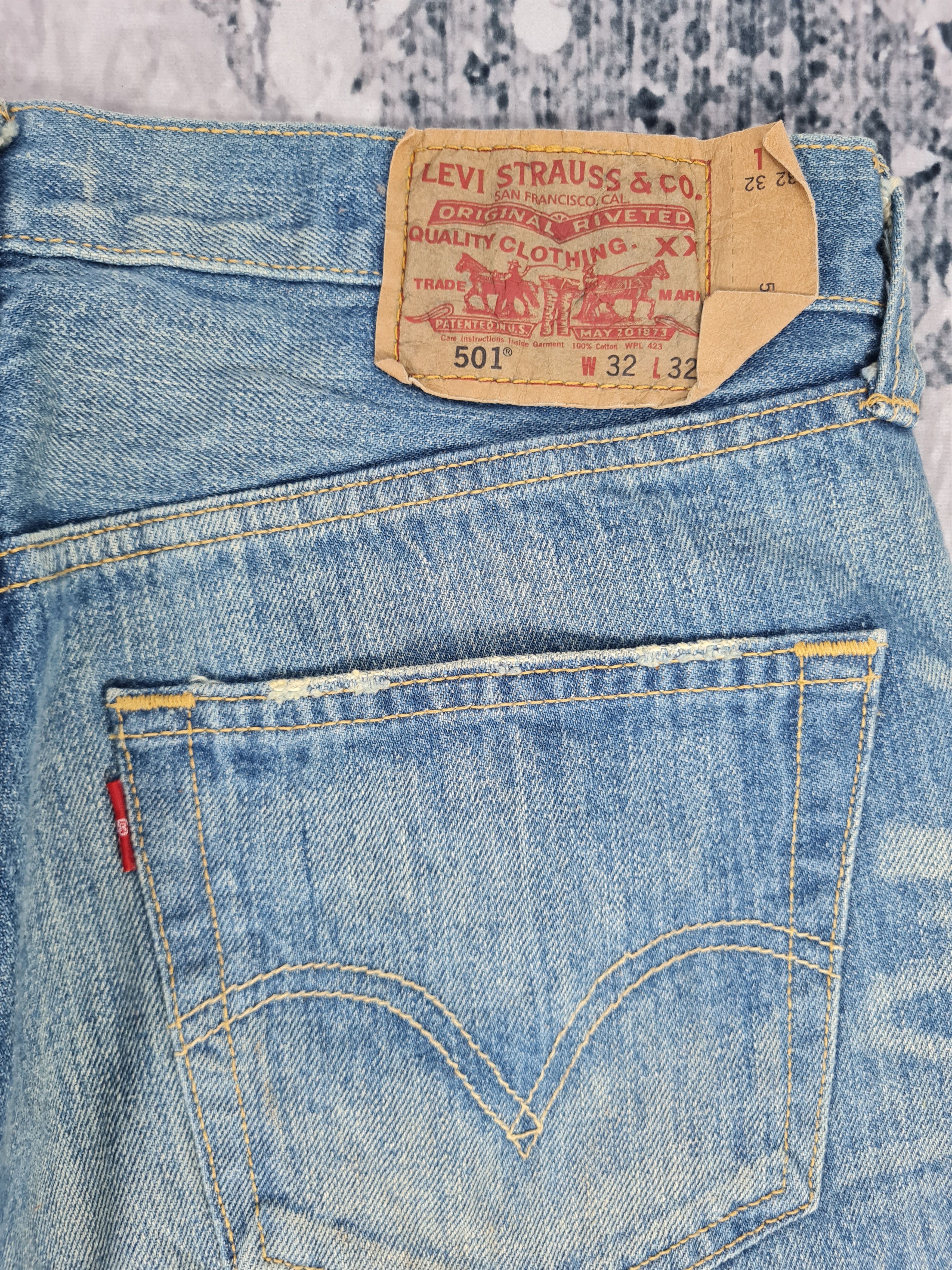 Levi's LEVIS 501 Sun Faded Distressed Size 32x31 Jeans L0002 Size US 32 / EU 48 - 10 Thumbnail