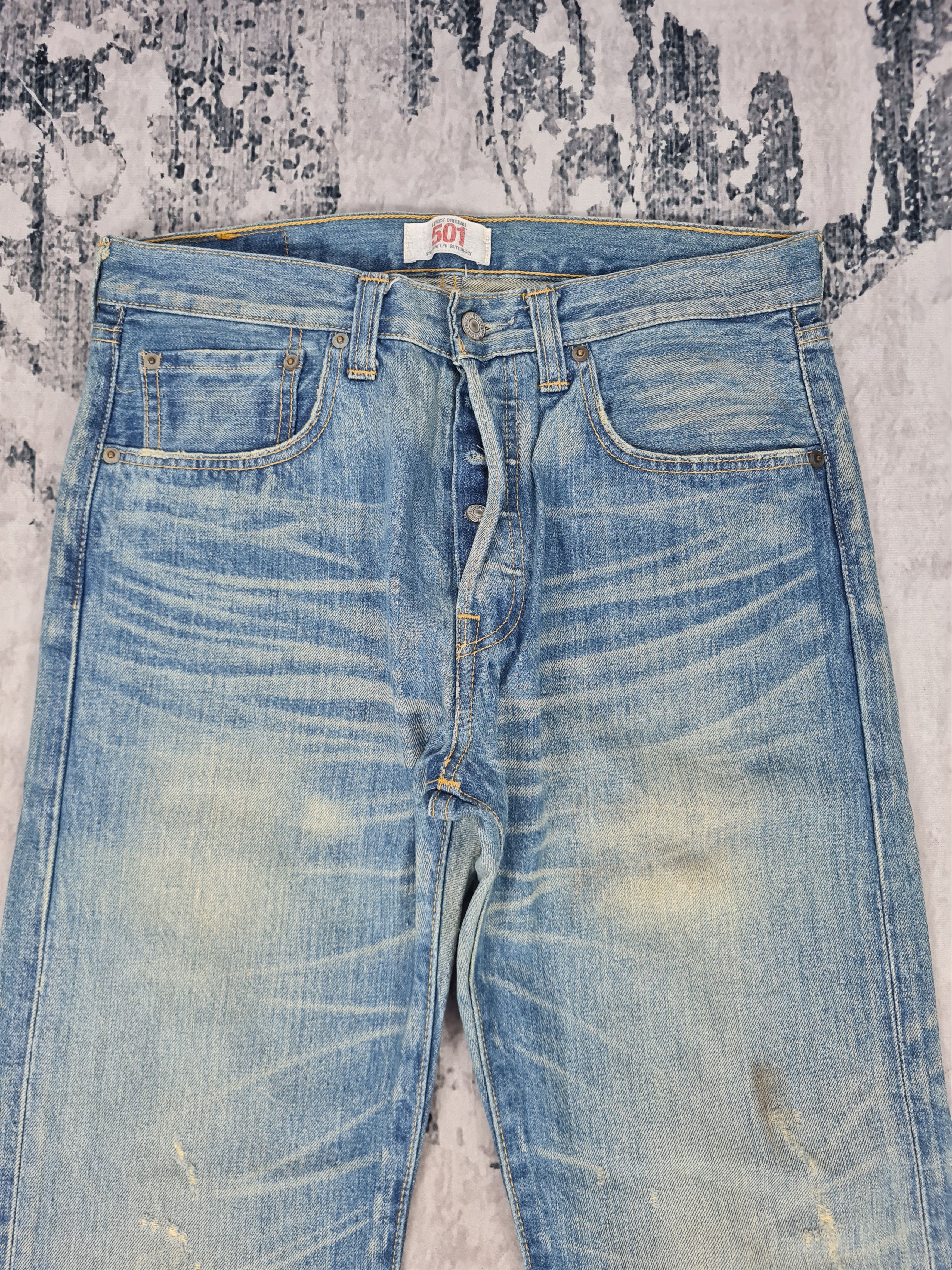 Levi's LEVIS 501 Sun Faded Distressed Size 32x31 Jeans L0002 Size US 32 / EU 48 - 6 Thumbnail