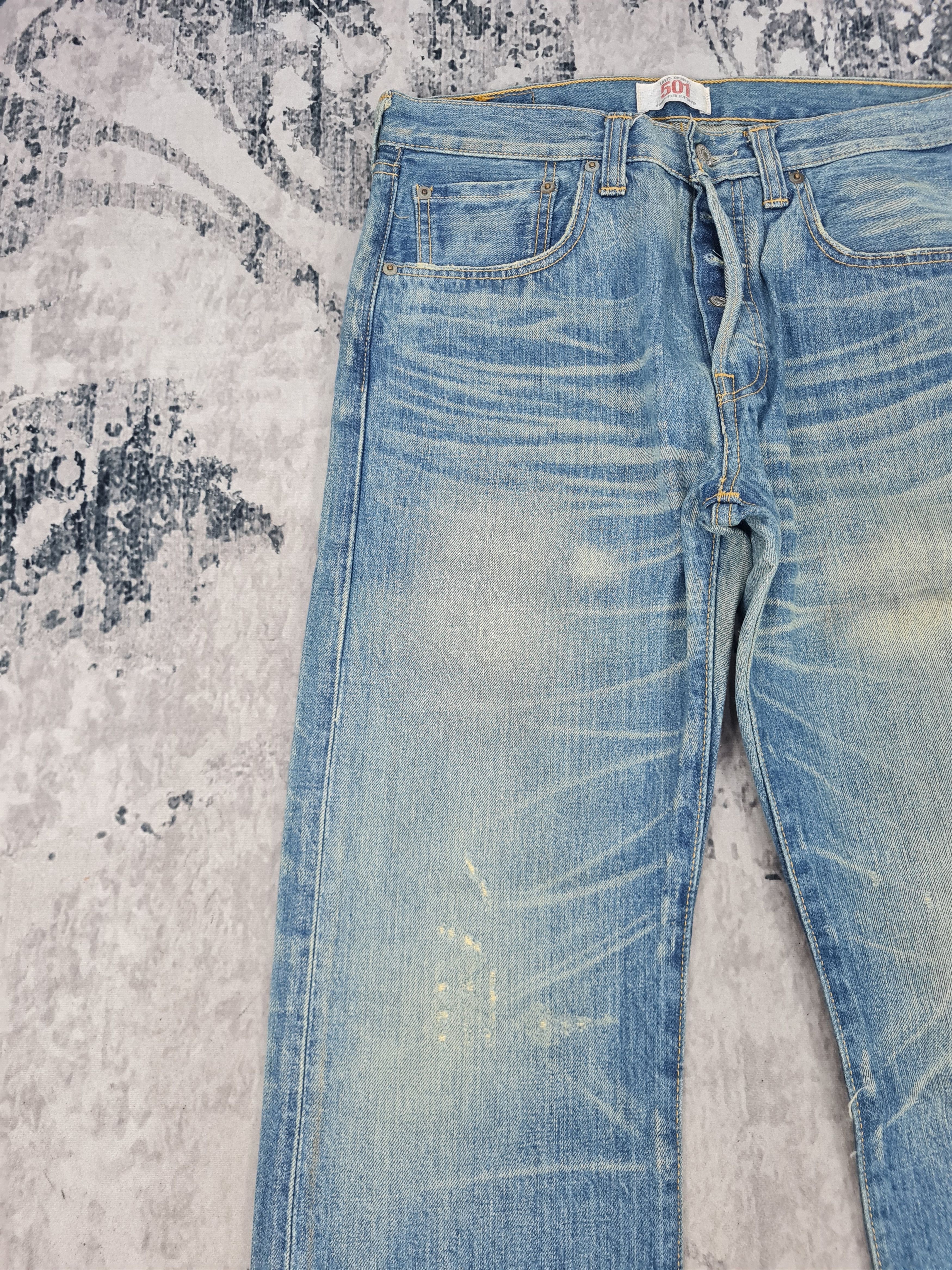 Levi's LEVIS 501 Sun Faded Distressed Size 32x31 Jeans L0002 Size US 32 / EU 48 - 5 Thumbnail