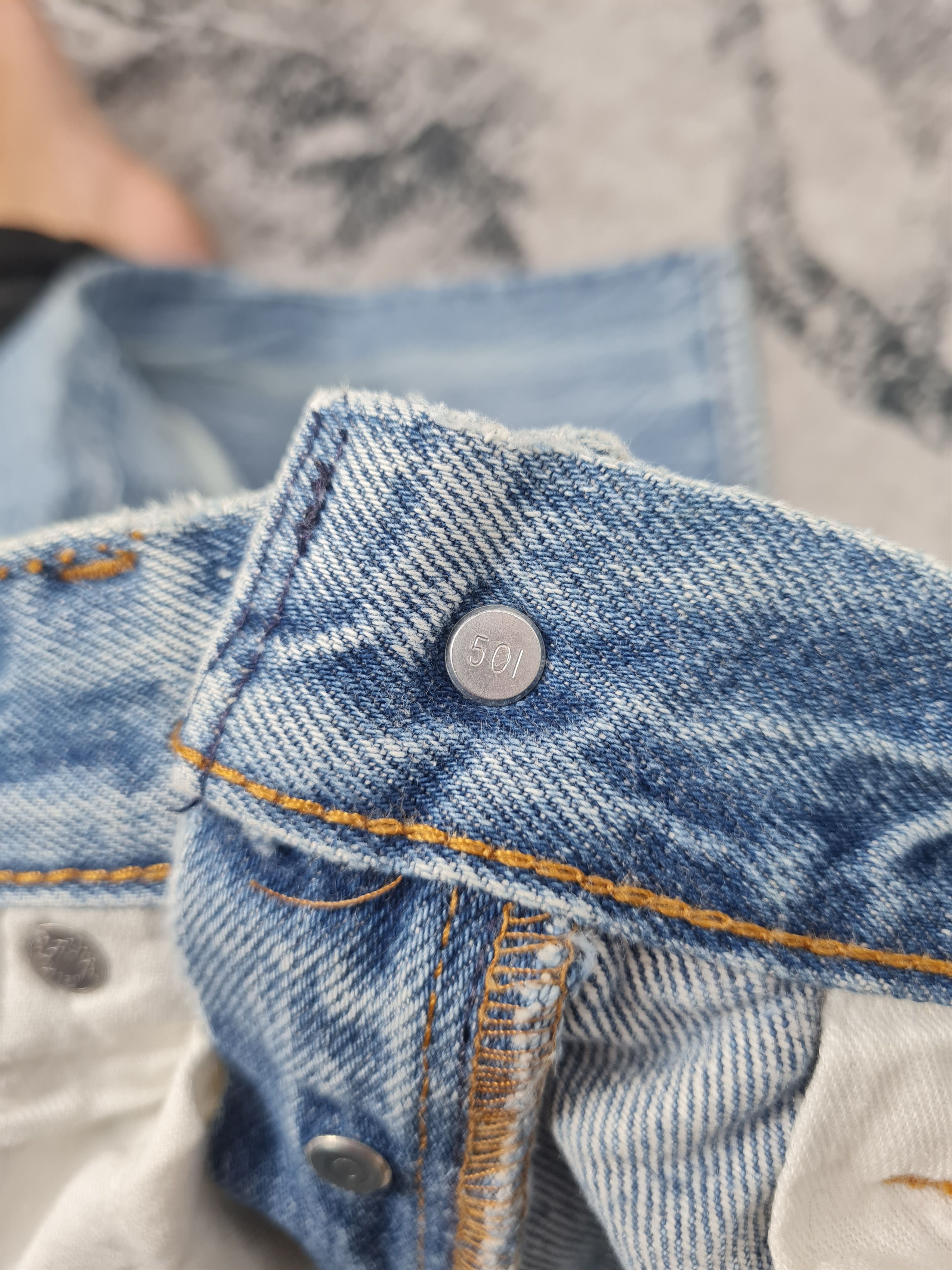 Levi's Vtg LEVIS 501 Sun Faded Cropped Denim 30x26.5 Jeans L0020 Size US 30 / EU 46 - 10 Thumbnail