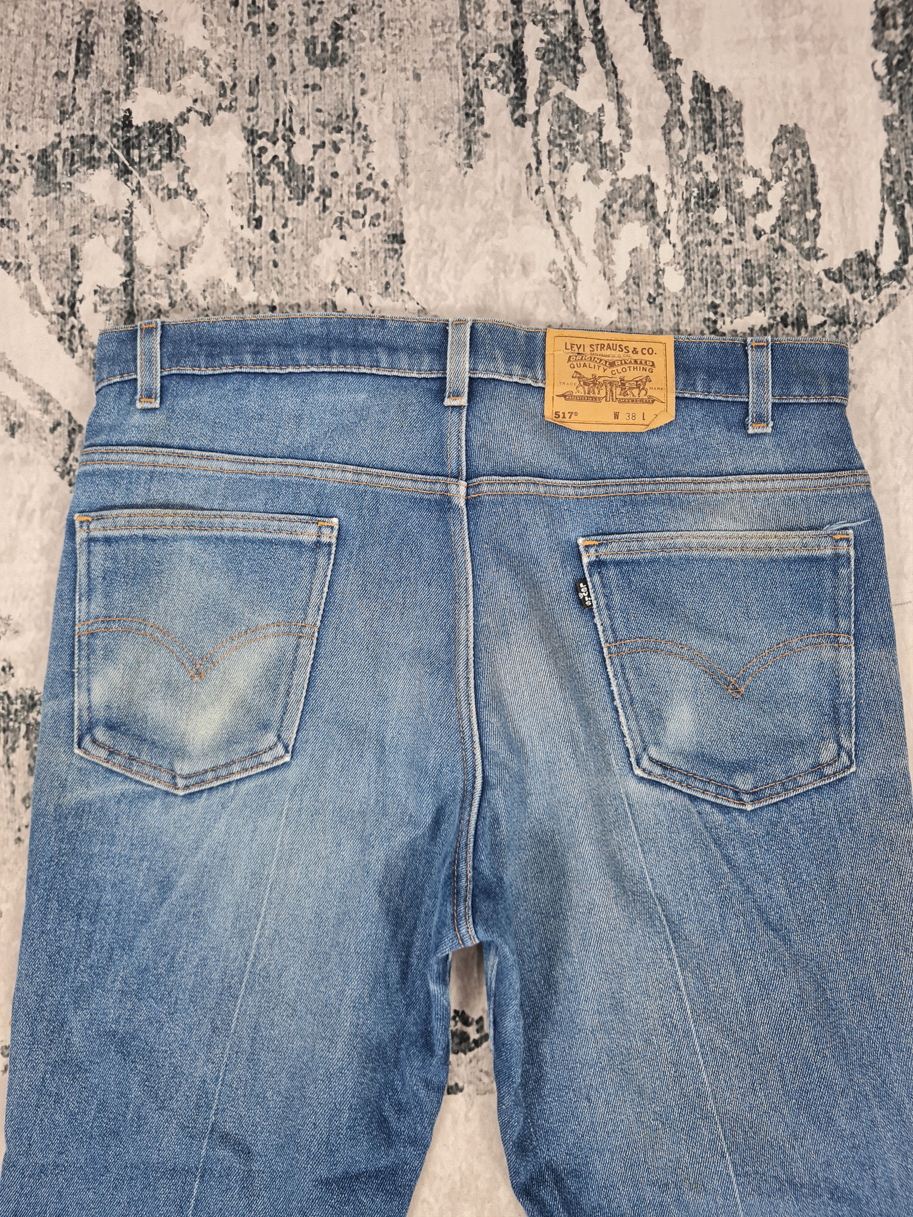 Levi's Vtg LEVIS 517 Flare Boot Cut Faded Cropped 37X27 Jeans L0290 Size US 37 - 8 Thumbnail