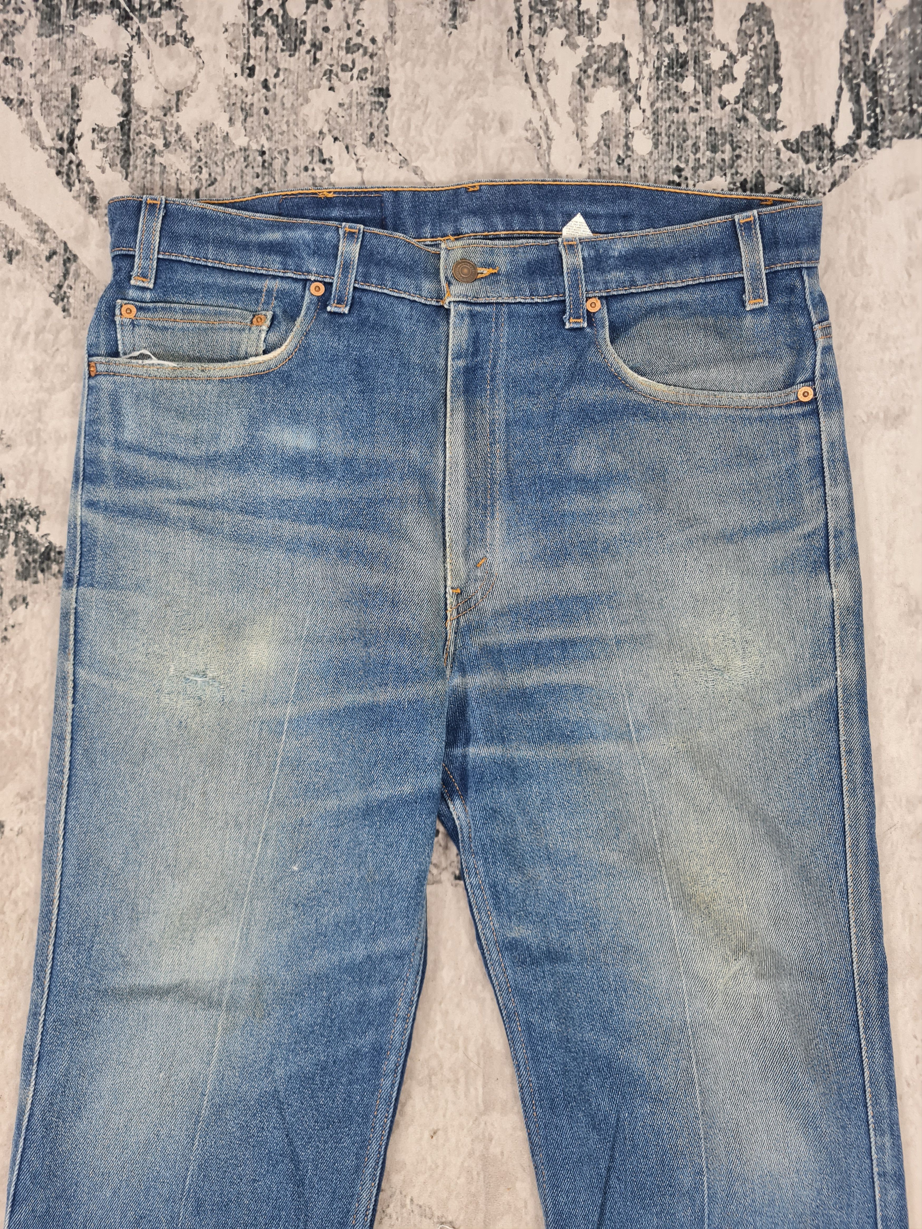 Levi's Vtg LEVIS 517 Flare Boot Cut Faded Cropped 37X27 Jeans L0290 Size US 37 - 4 Thumbnail