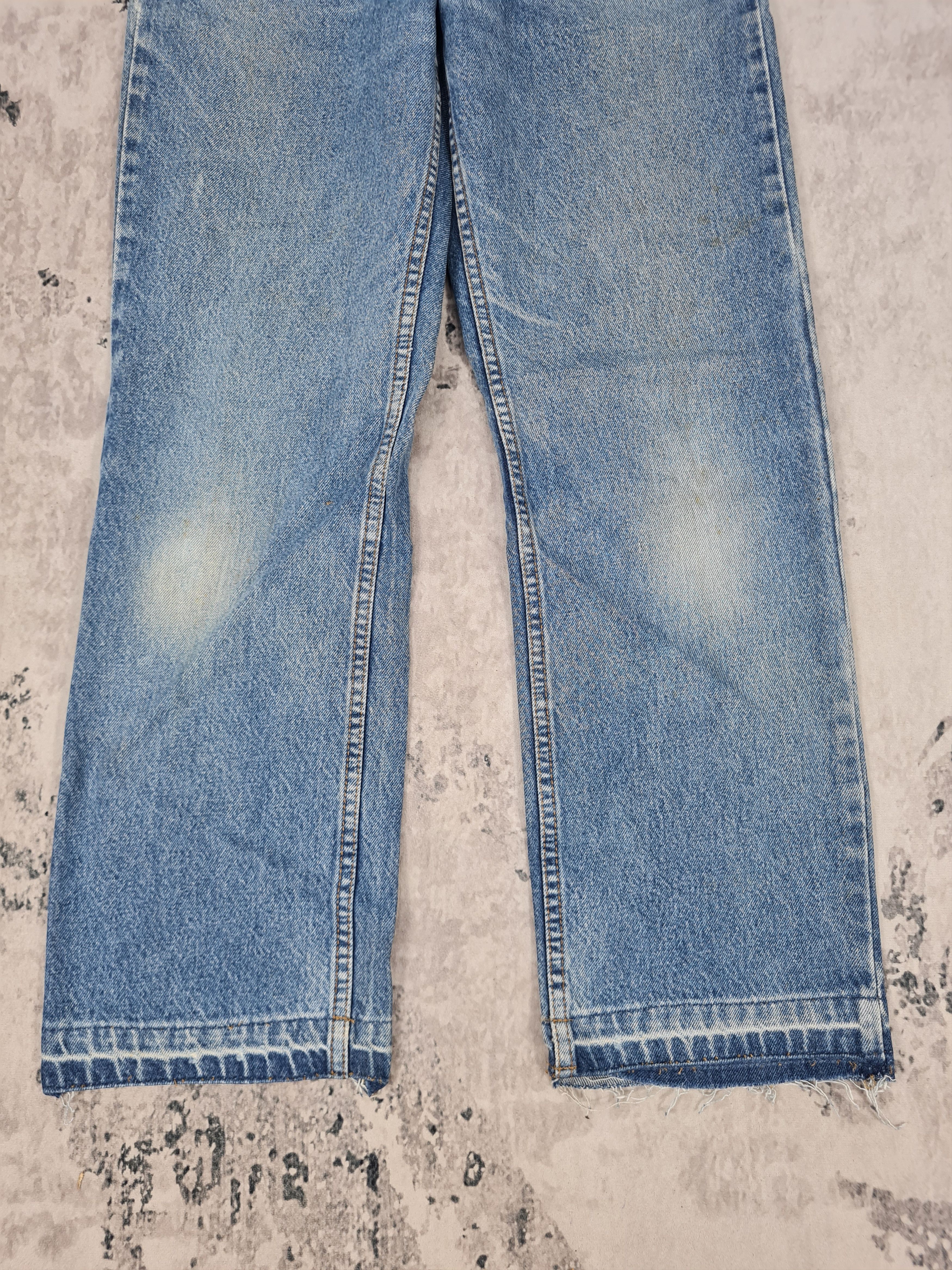 Vtg LEVIS 210 Orange Tab Sun Faded Size 28x28 Jeans L0043
