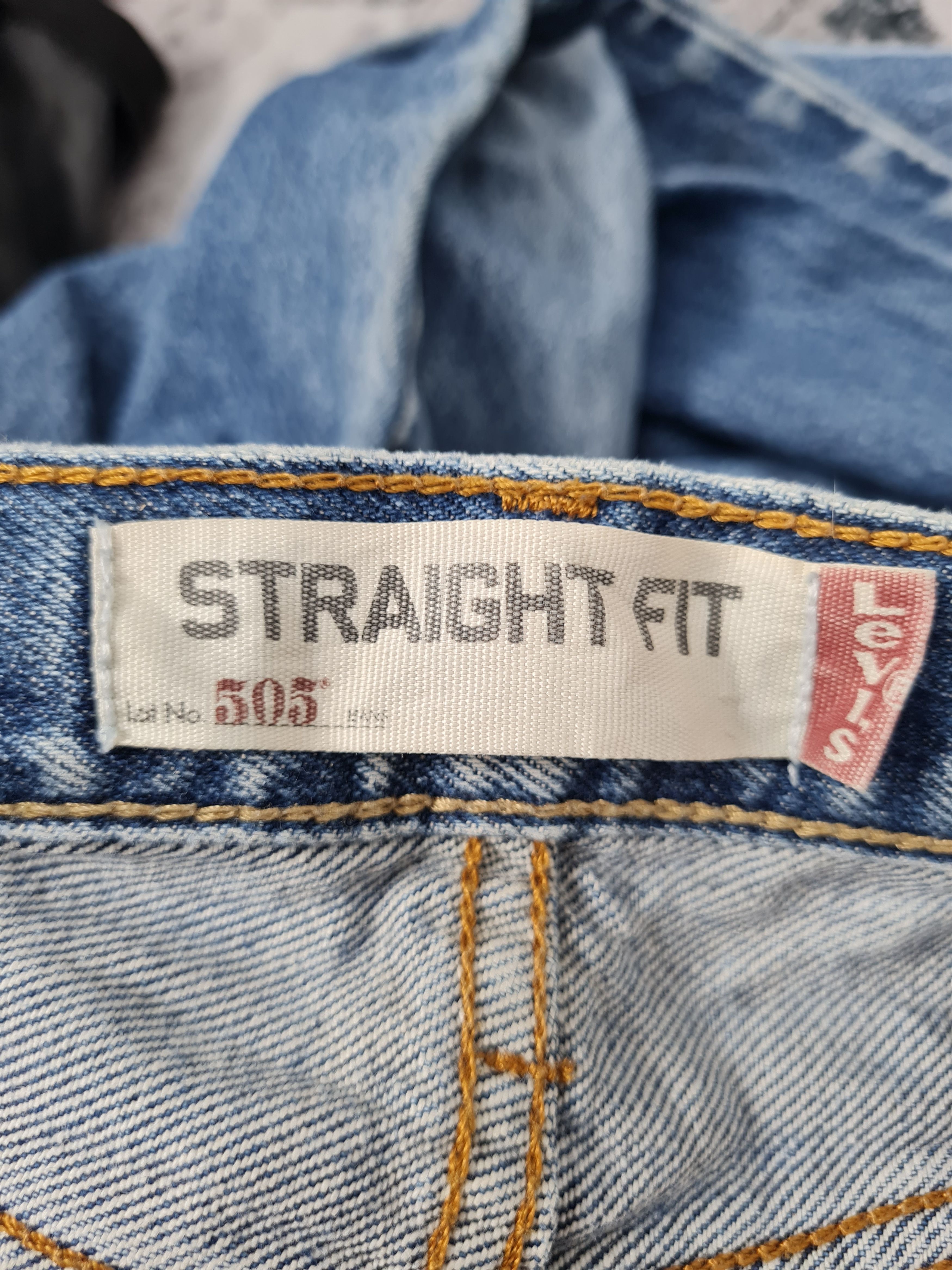Levi's Vintage Clothing VTG LEVIS 505 Stone Wash Distressed Size 34x33 Jeans L0037 Size US 34 / EU 50 - 12 Thumbnail