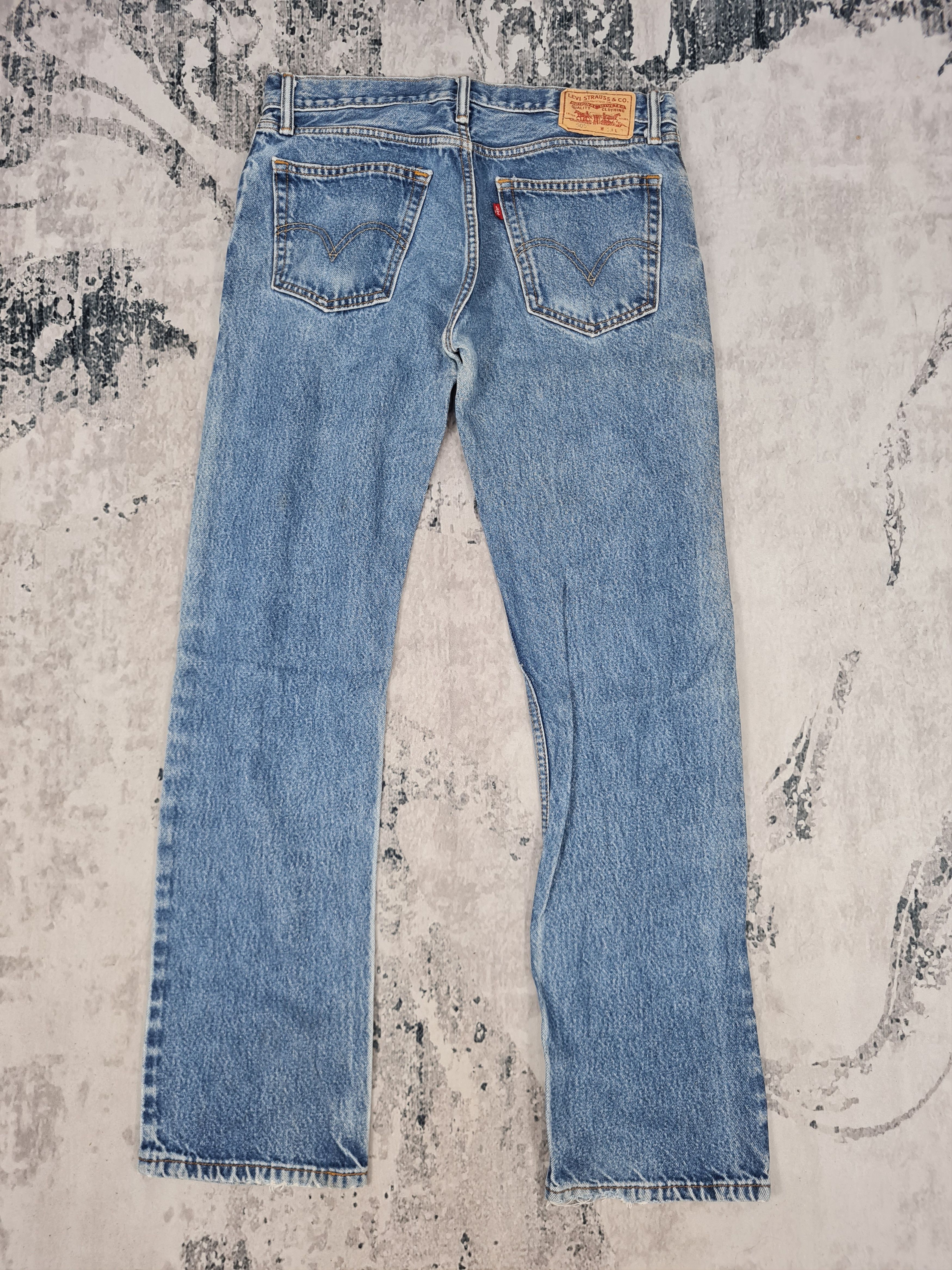 Levi's Vintage Clothing VTG LEVIS 505 Stone Wash Distressed Size 34x33 Jeans L0037 Size US 34 / EU 50 - 2 Thumbnail