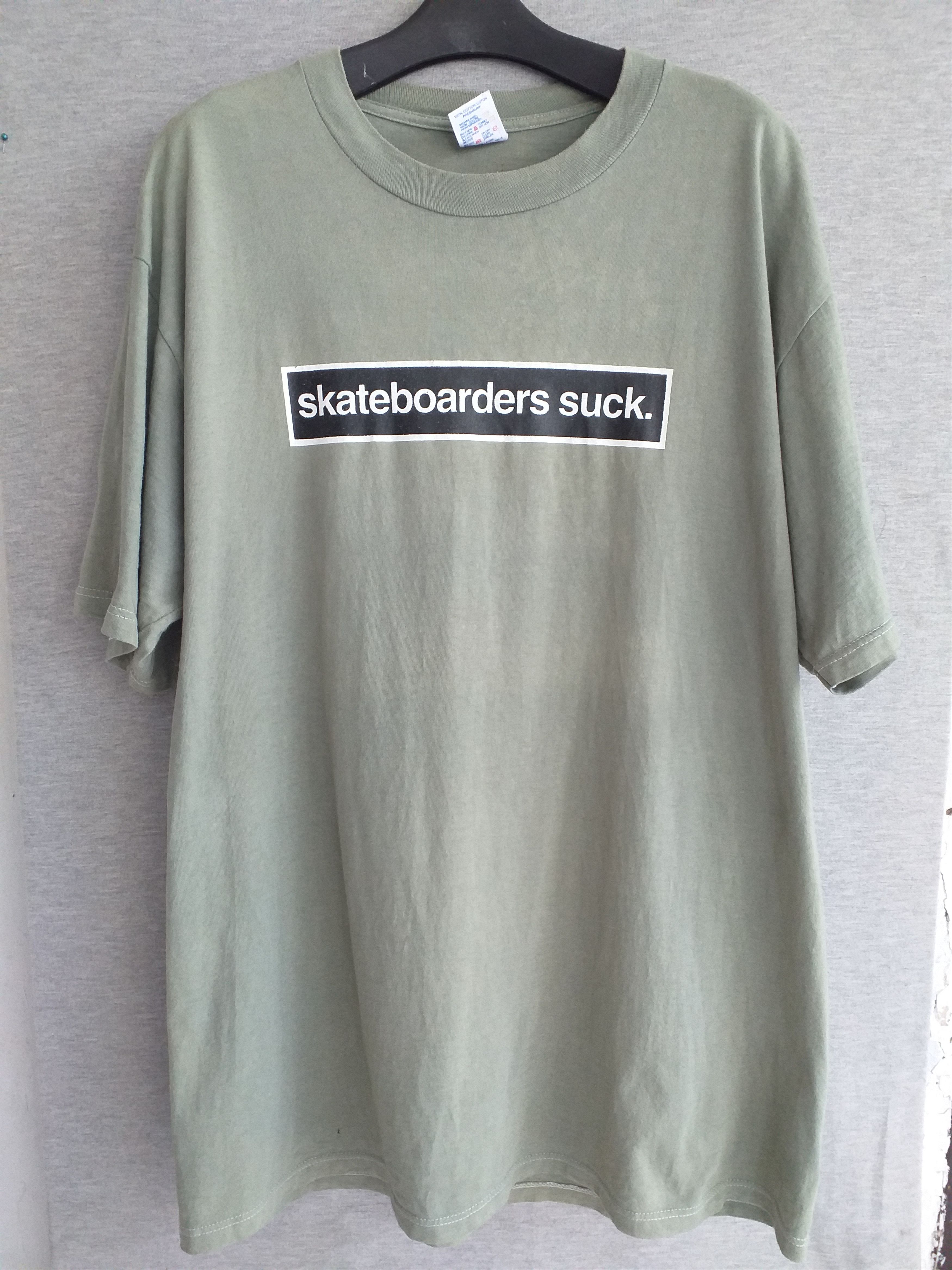 Vintage Vintage Bandwagon Skateboards Skateboarder Suck 90s T