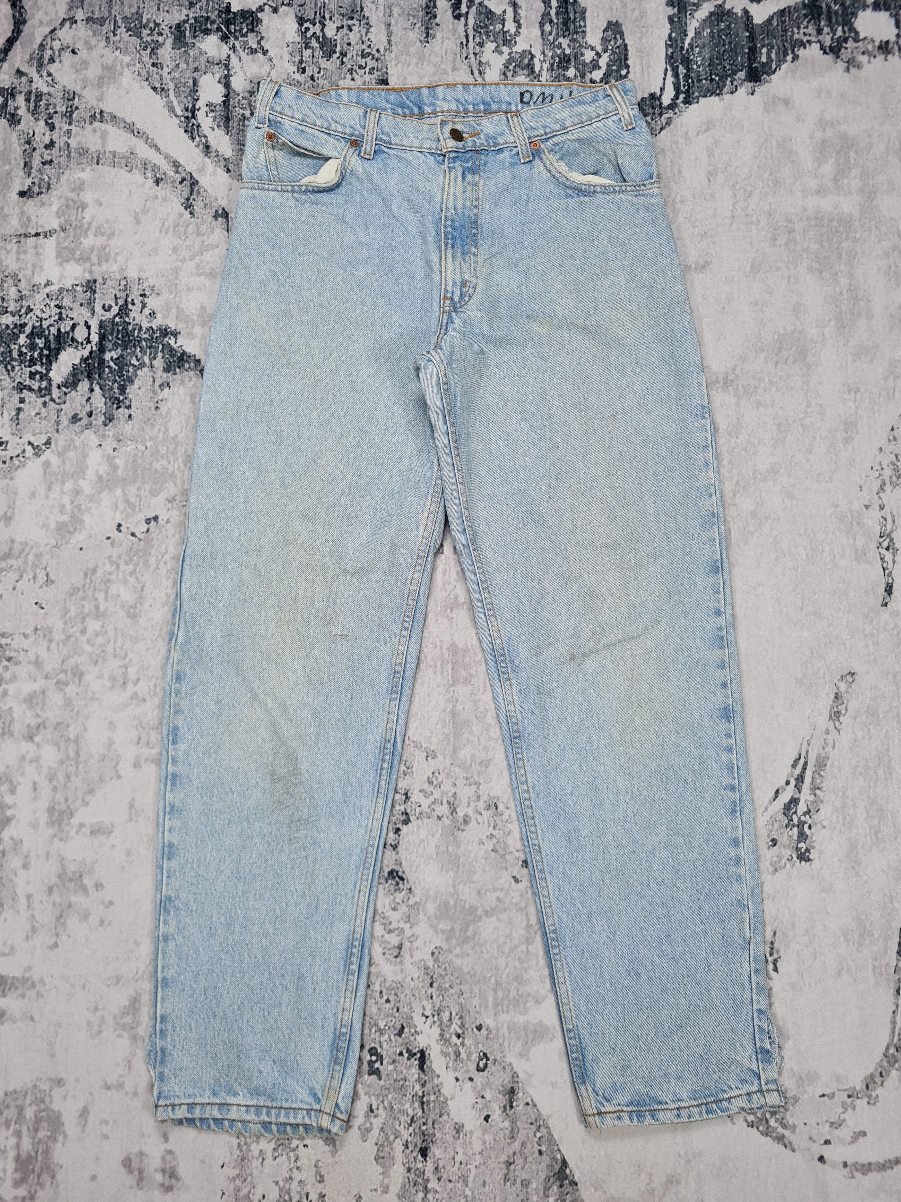 Levi's Vtg LEVIS 550 Light Wash Distressed Rusty 33X30 Jeans L0253 Size US 33 - 1 Thumbnail