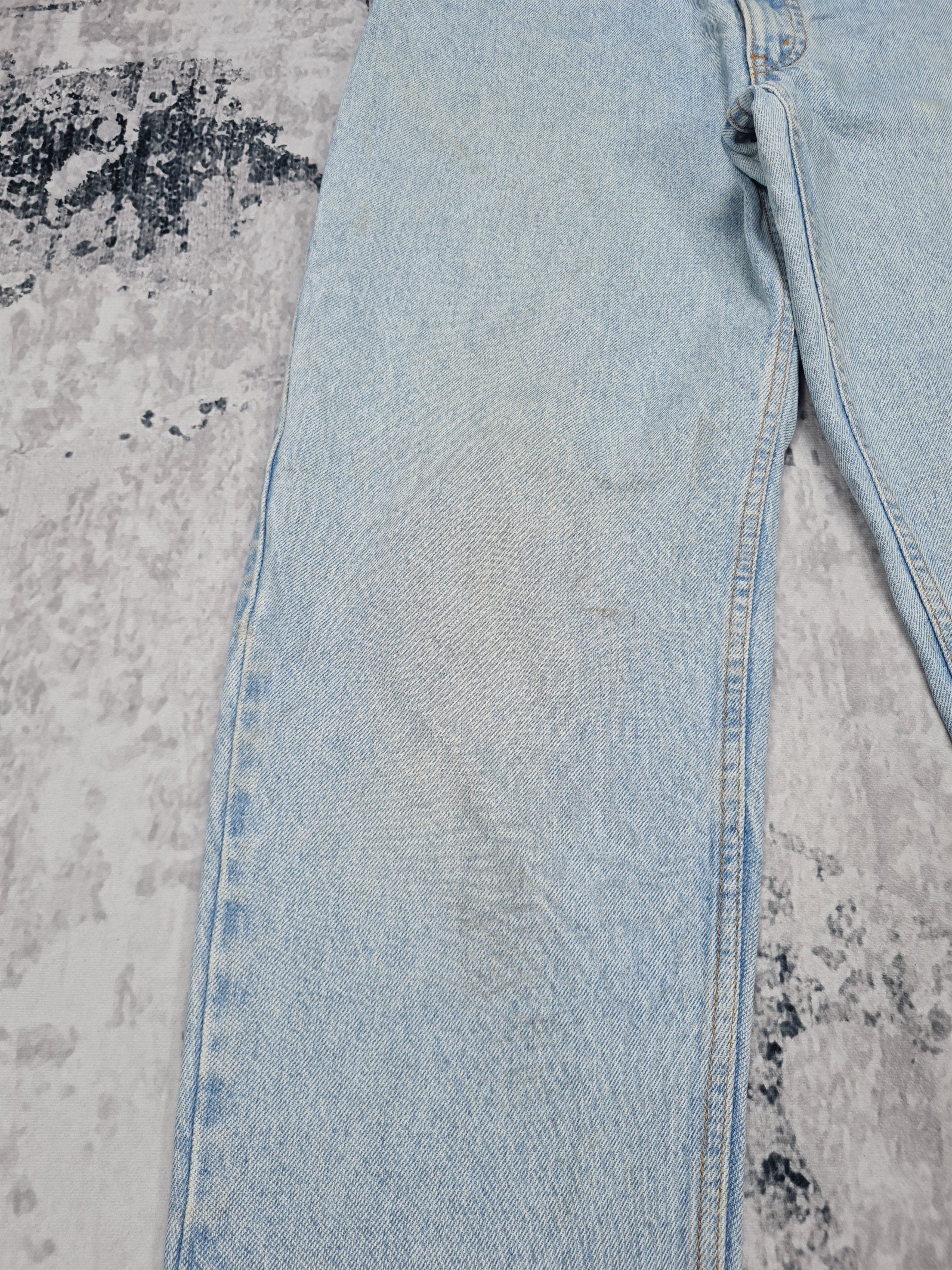 Levi's Vtg LEVIS 550 Light Wash Distressed Rusty 33X30 Jeans L0253 Size US 33 - 3 Thumbnail