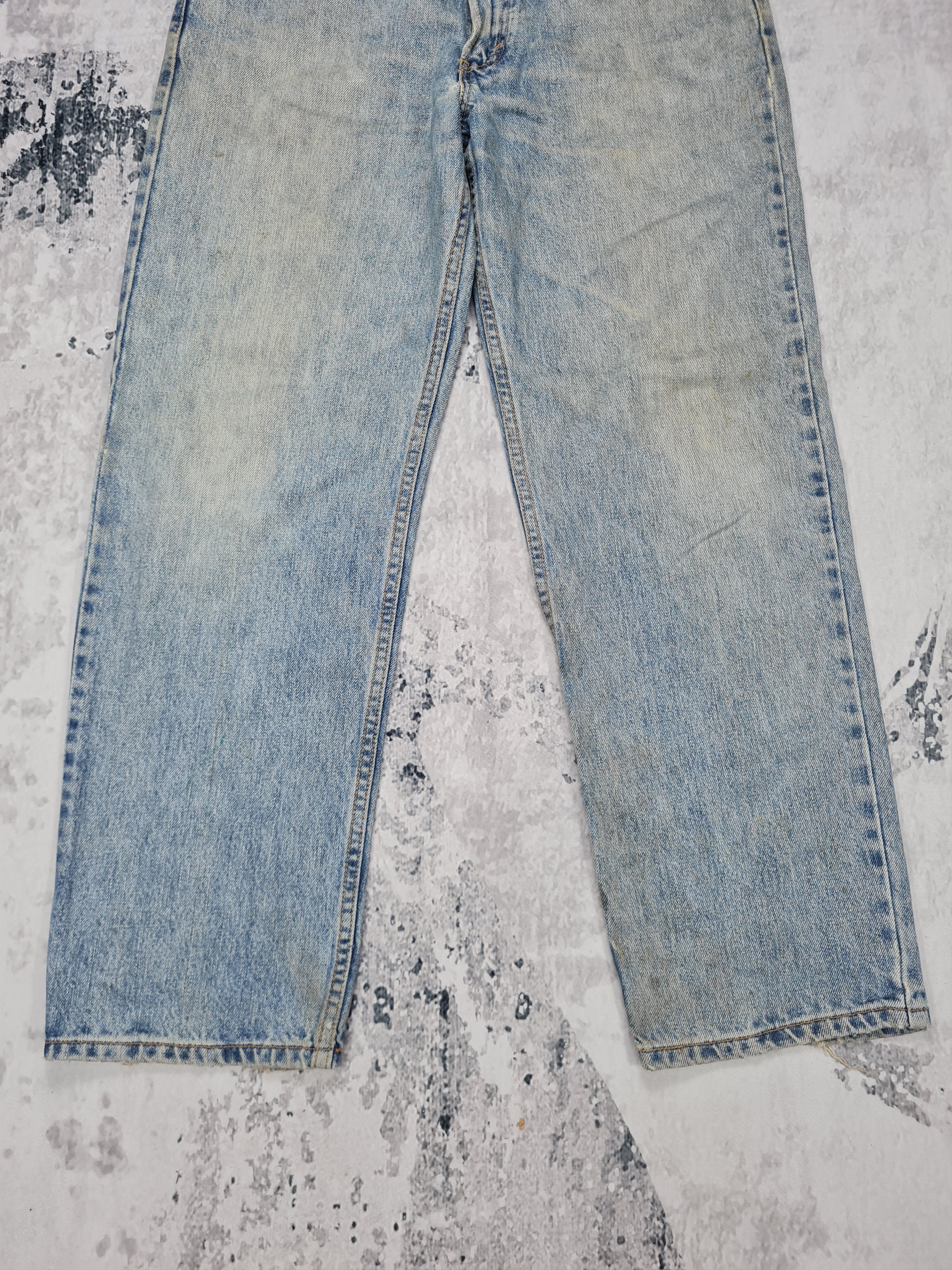 Levi's Vintage LEVIS 550 Light Wash Rusty Size 35X30 Jeans L0205 Size US 35 - 3 Thumbnail