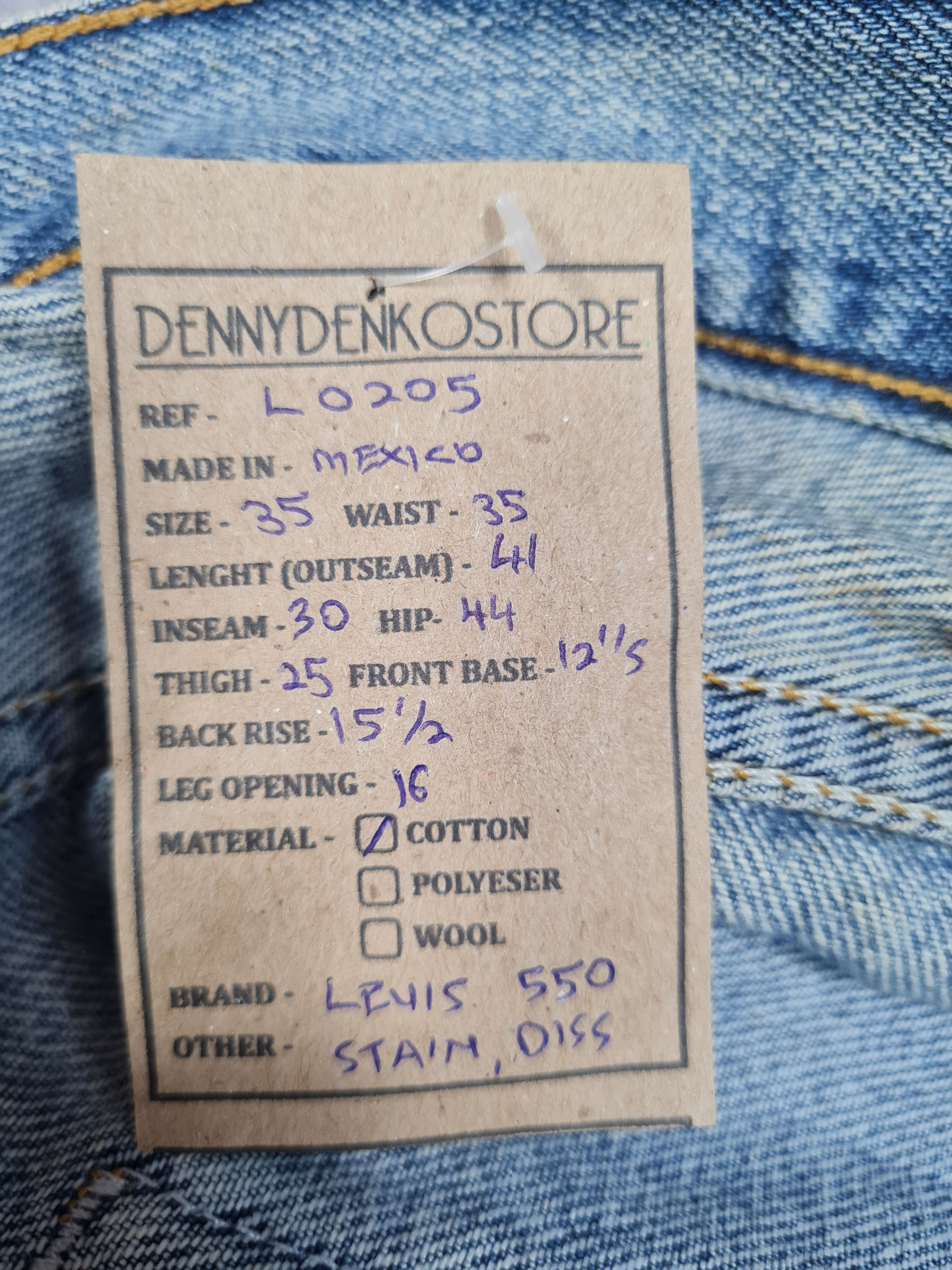 Levi's Vintage LEVIS 550 Light Wash Rusty Size 35X30 Jeans L0205 Size US 35 - 12 Thumbnail