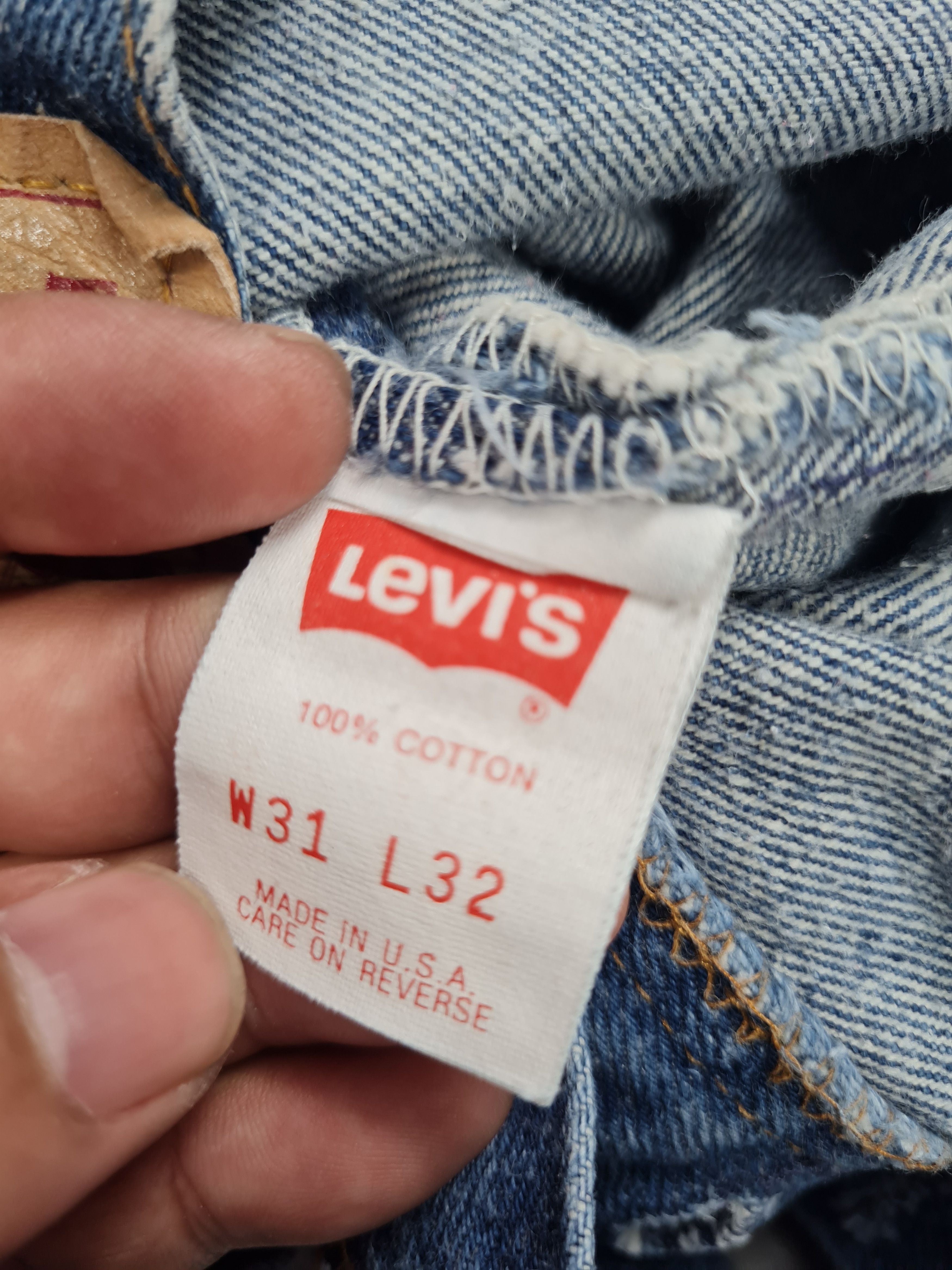 Levi's Vintage Clothing Vintage LEVIS 501 Stone Wash Rusty Size 29X29 Jeans L0242 Size US 29 - 11 Thumbnail