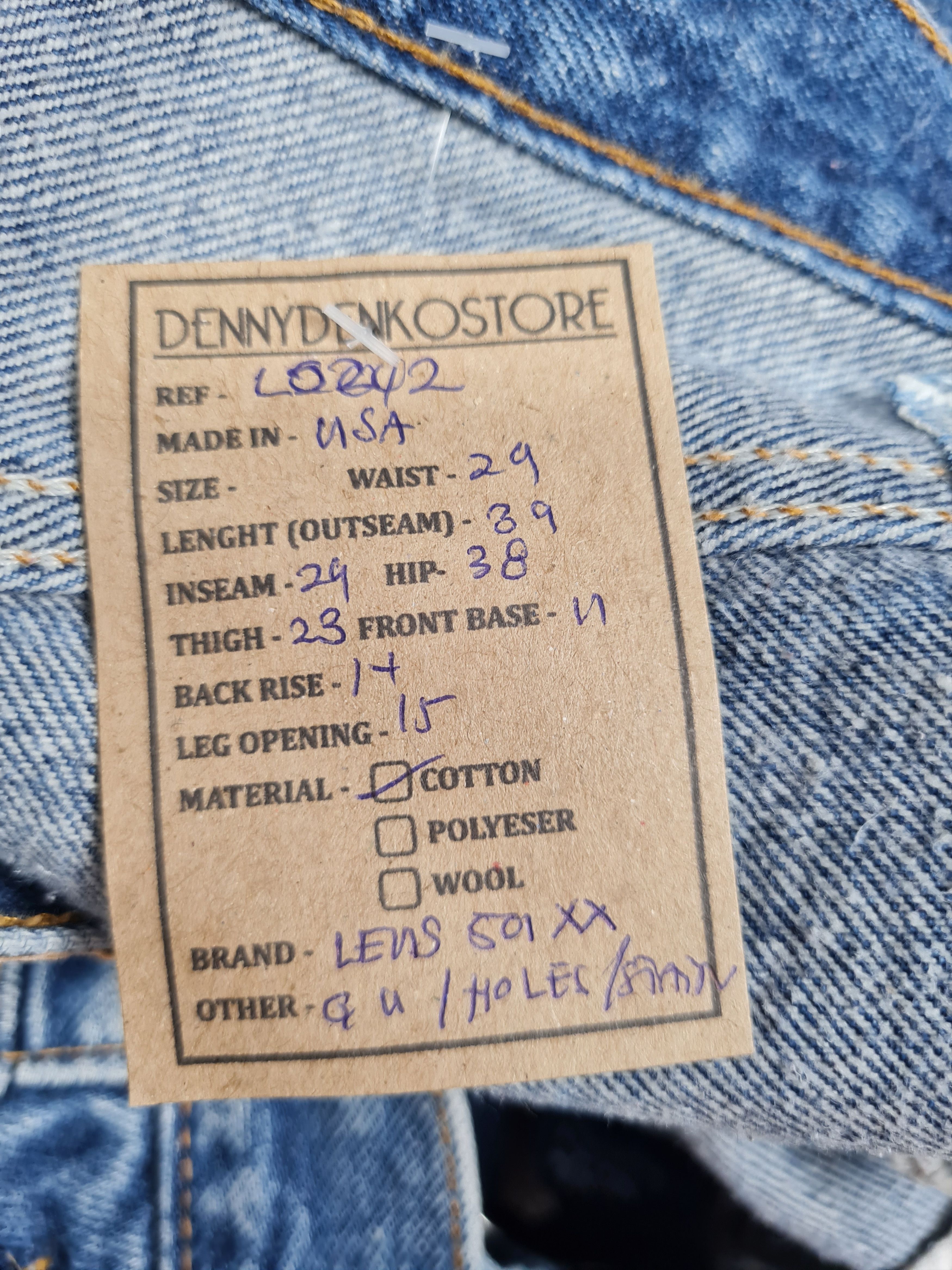 Levi's Vintage Clothing Vintage LEVIS 501 Stone Wash Rusty Size 29X29 Jeans L0242 Size US 29 - 12 Thumbnail
