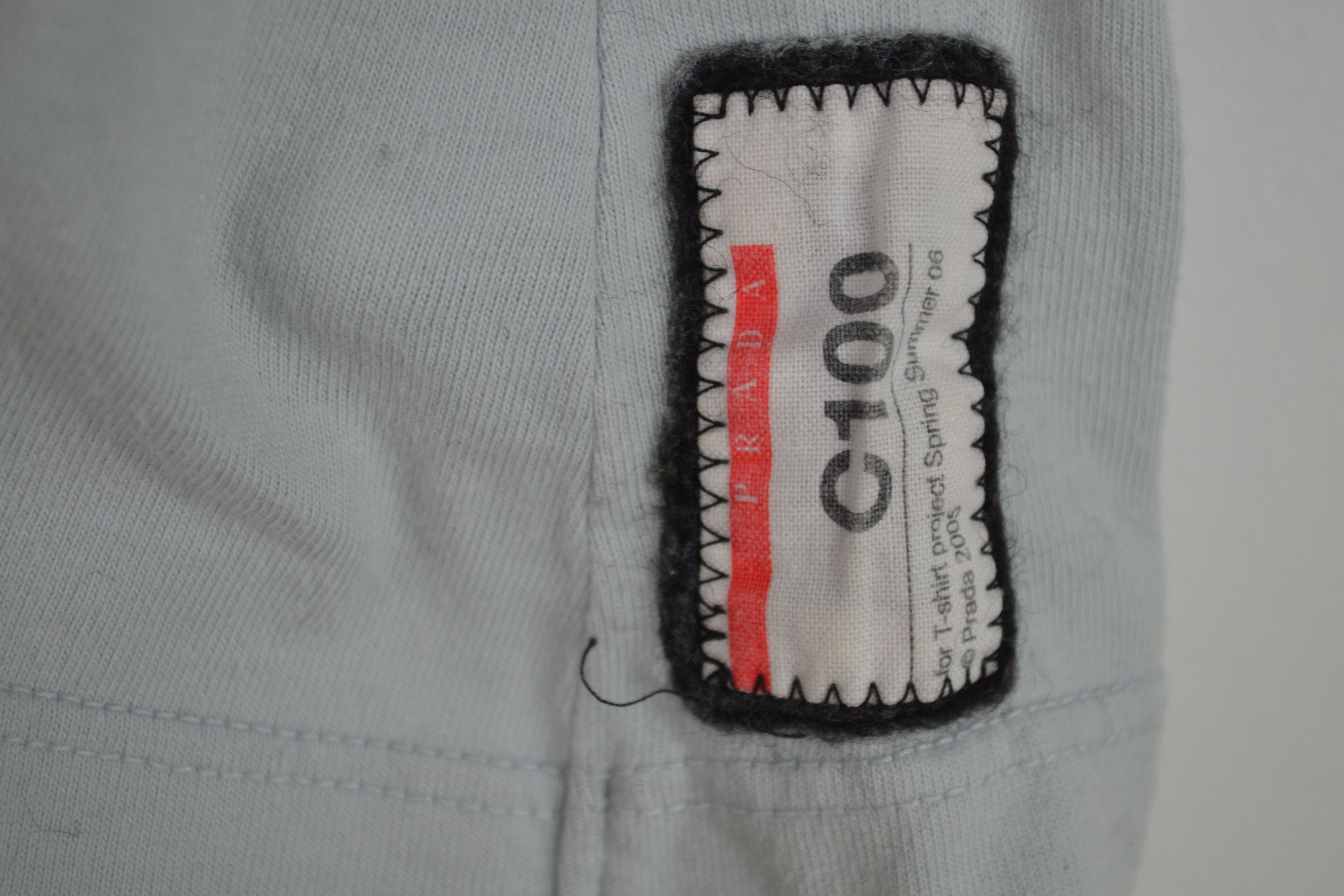 Prada PRADA T Shirt Logo C100 Unspoken 2006 Print Blue Size S Size S / US 4 / IT 40 - 3 Thumbnail