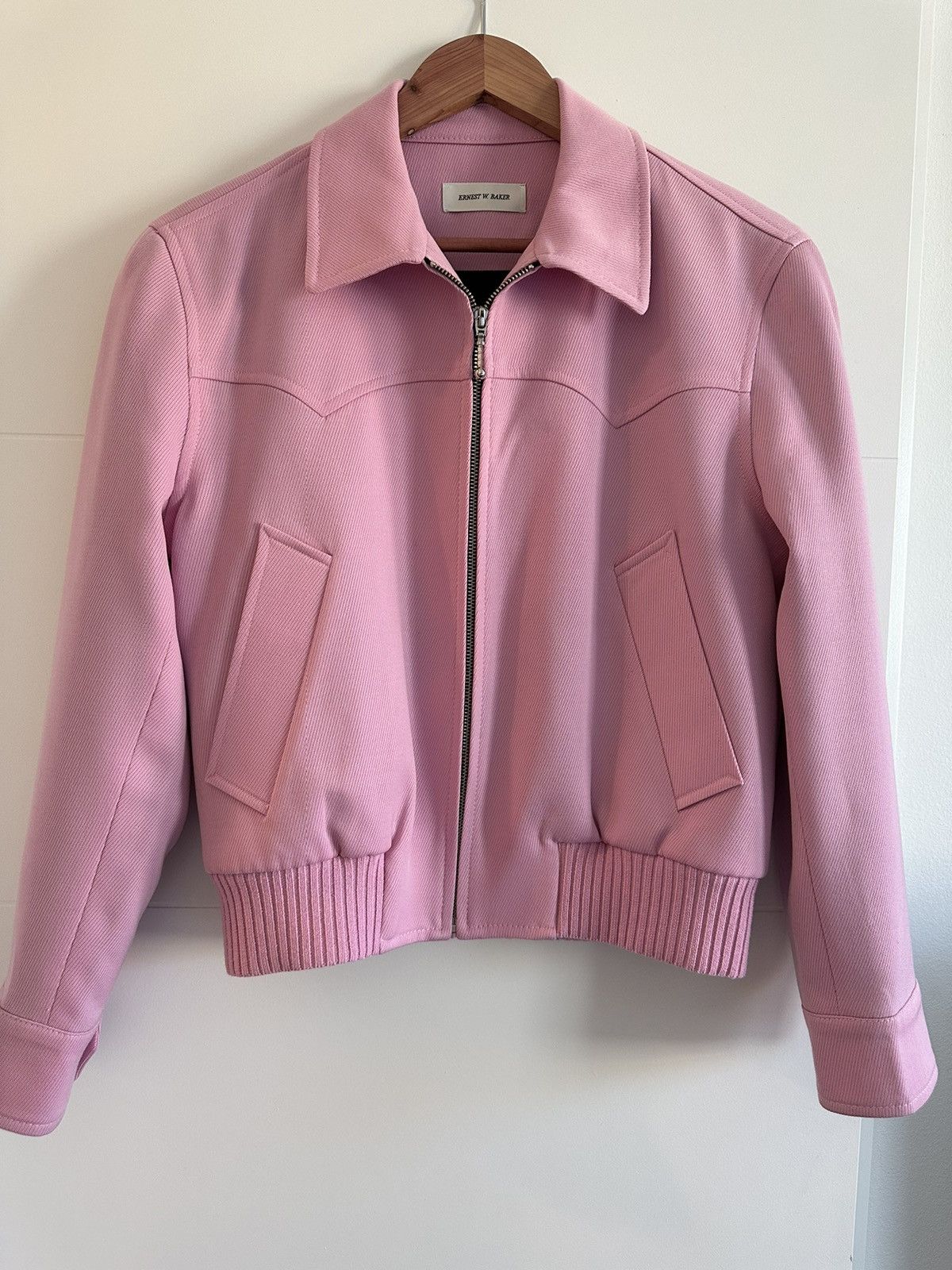 Ernest W. Baker Ernest W. Baker Pink Western Harrington Jacket