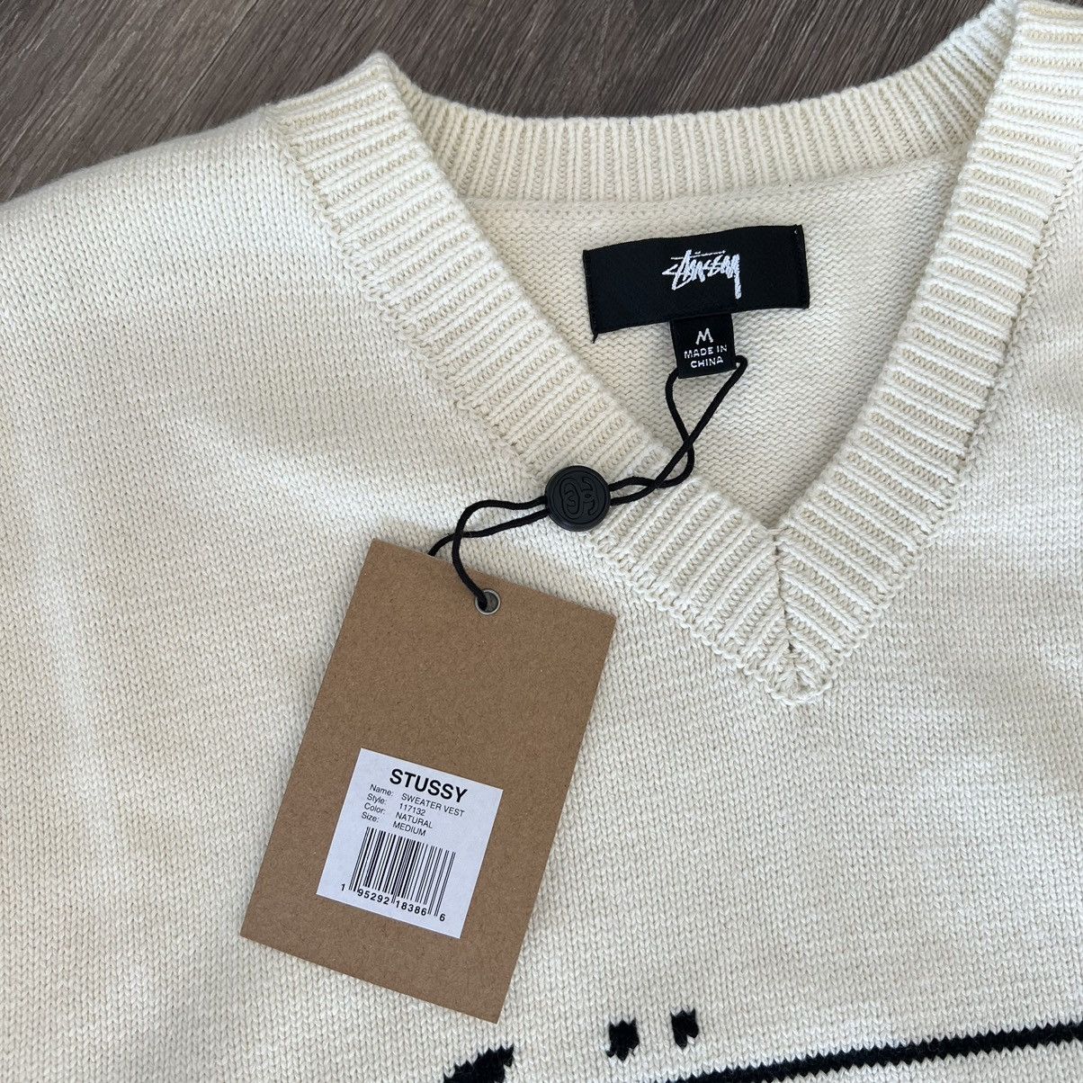 トップス STUSSY 22SS SWEATER VEST NATURAL Stussy Sweater Vest Natural | eBay
