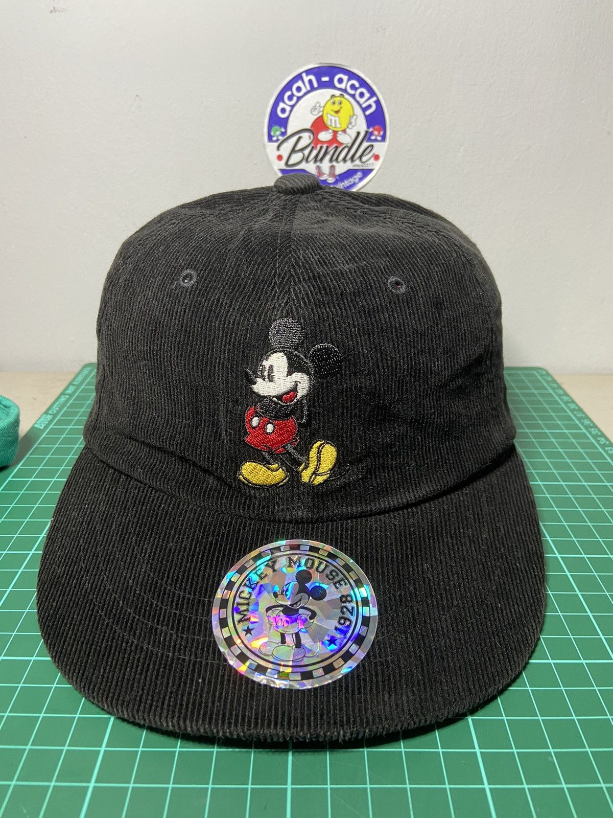 Disney MICKEY MOUSE CORDUROY LEATHERSKIN CAP Size ONE SIZE - 1 Thumbnail