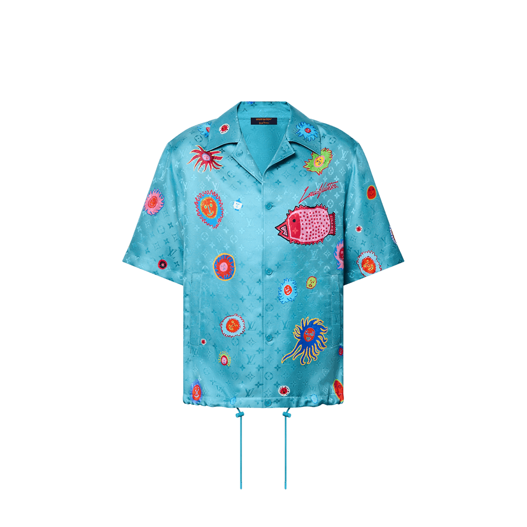 LV x YK Monogram Faces Short Sleeve Shirt