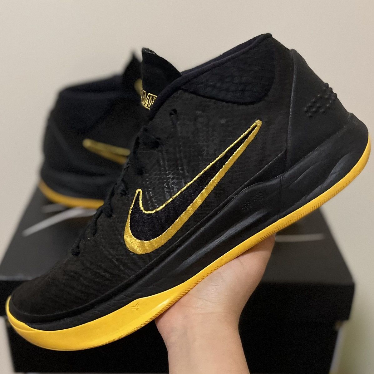 Nike Nike Kobe A.D. Mid Lakers Black Mamba City Edition Size 9.5