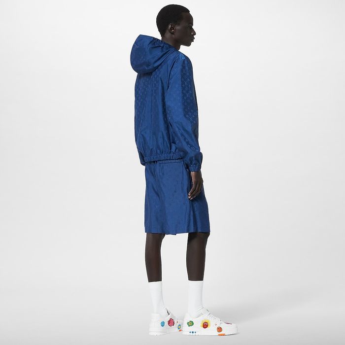 Louis+Vuitton+Board+Shorts+Camouflage+Monogram+Blue+Small+Virgil+