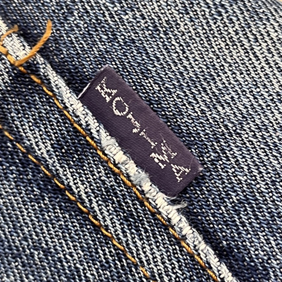 Vintage GRAILS Kojima Genes Japan Blue Buttons Distressed Denim Size US 34 / EU 50 - 14 Thumbnail