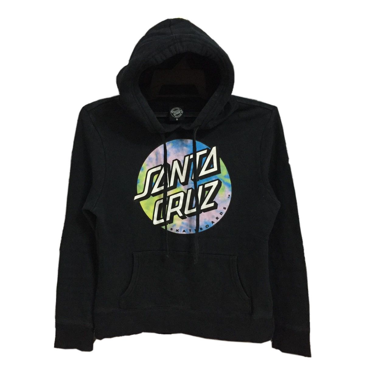Vintage Santa Cruz hoodie big logo skateboard size 8 fit S