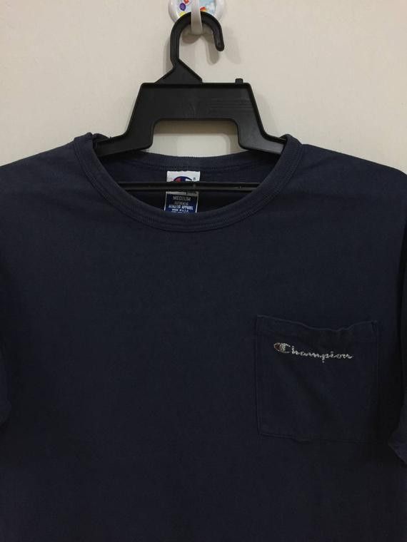 Champion Vintage CHAMPION t shirt usa single pocket size M Size US M / EU 48-50 / 2 - 3 Thumbnail