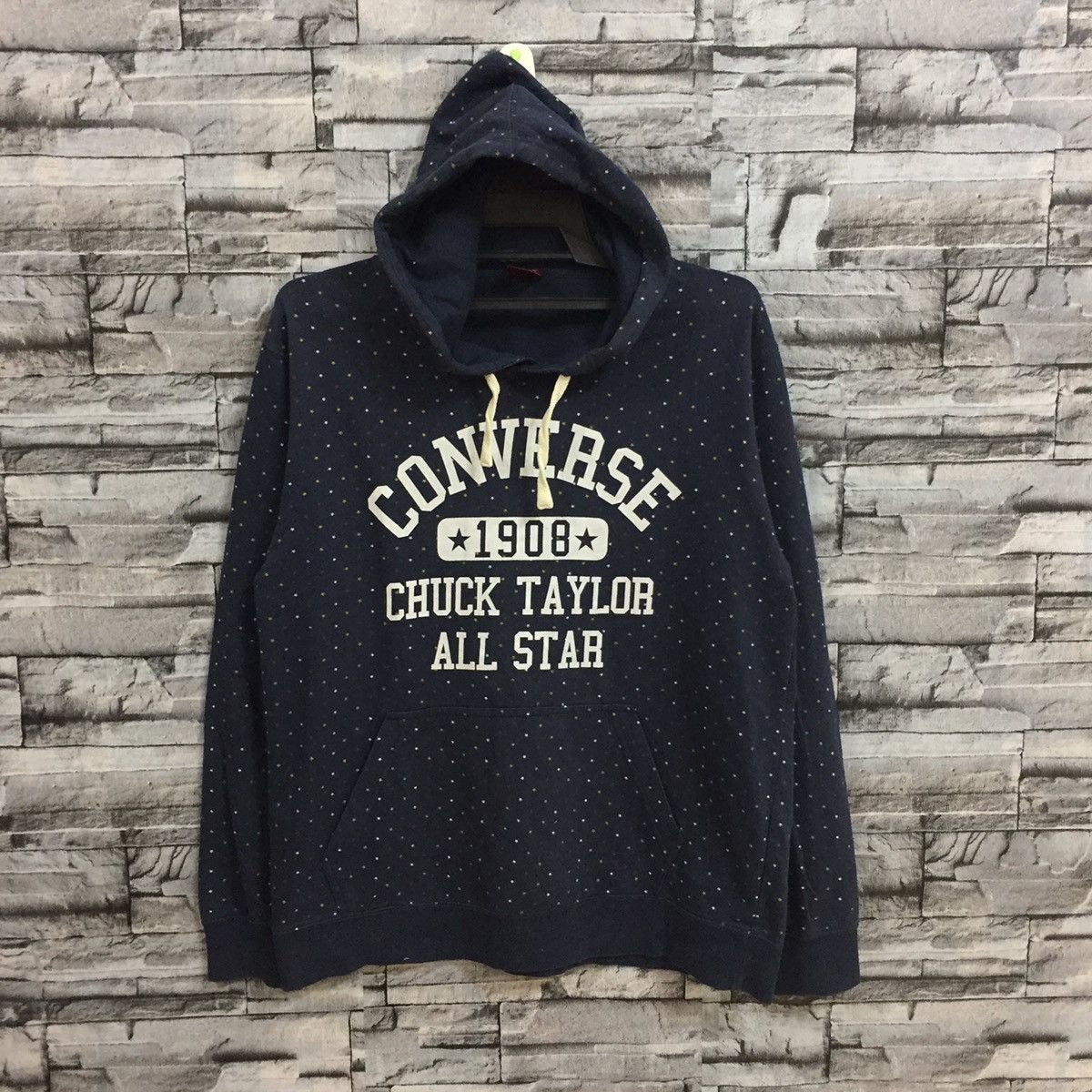 Converse Vintage Converse Hoodie spellout big design size LL fit L Size US L / EU 52-54 / 3 - 1 Thumbnail