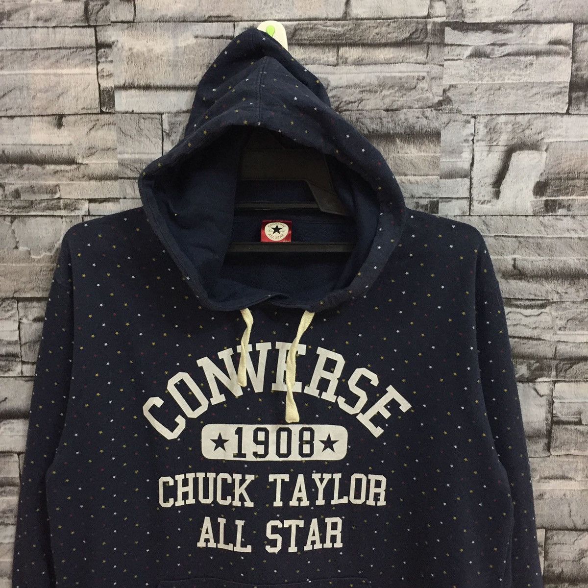 Converse Vintage Converse Hoodie spellout big design size LL fit L Size US L / EU 52-54 / 3 - 2 Thumbnail