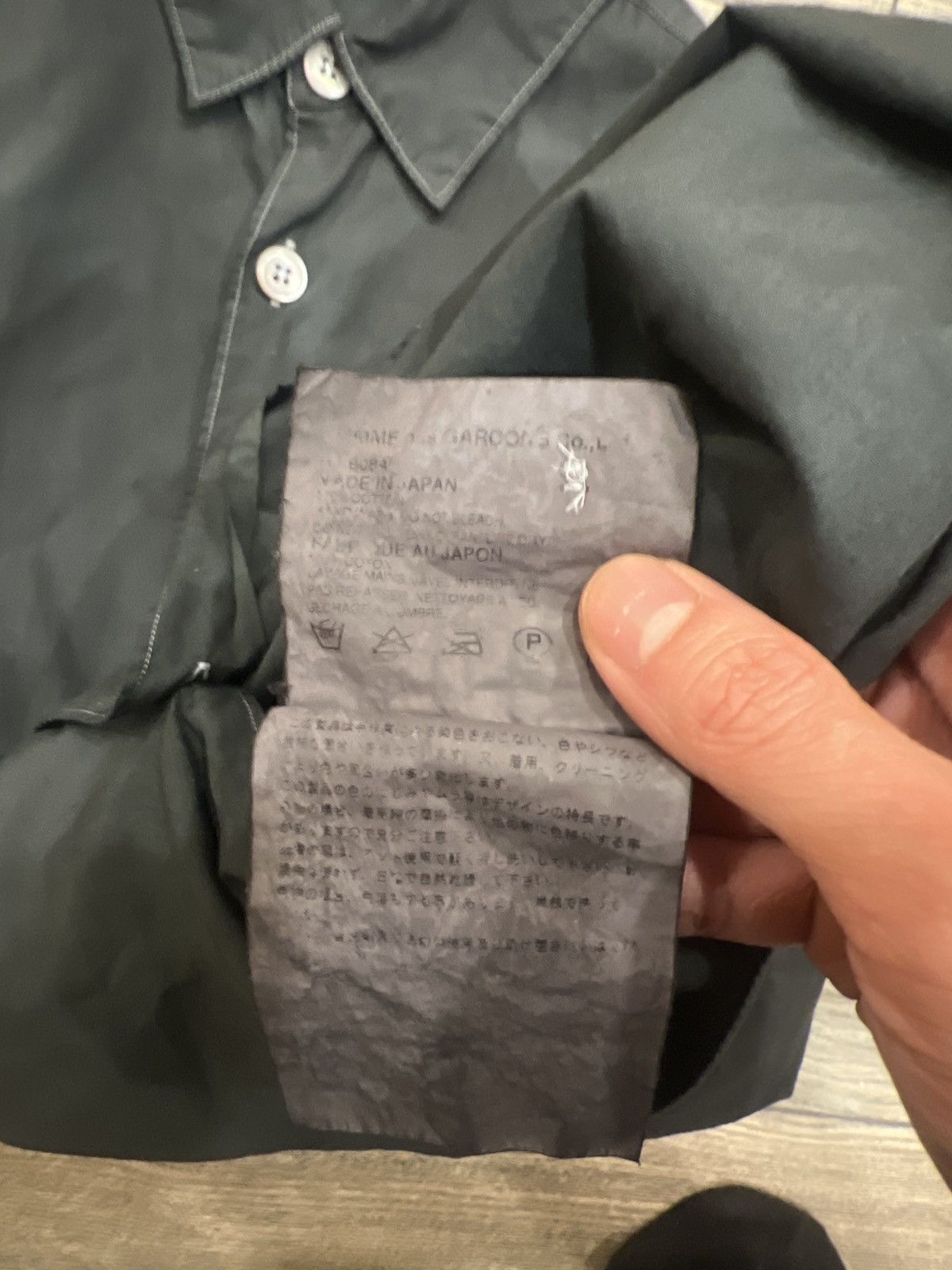 Comme des Garcons Homme SS02 Garment Dyed Jean pocket shirt Size US S / EU 44-46 / 1 - 5 Thumbnail