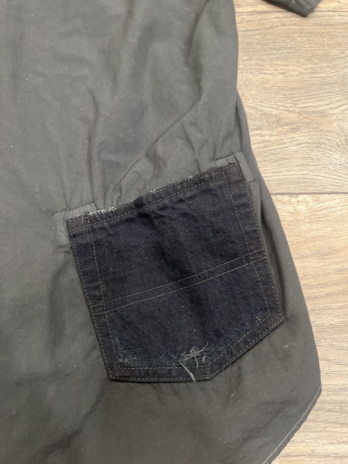 Comme des Garcons Homme SS02 Garment Dyed Jean pocket shirt Size US S / EU 44-46 / 1 - 3 Thumbnail