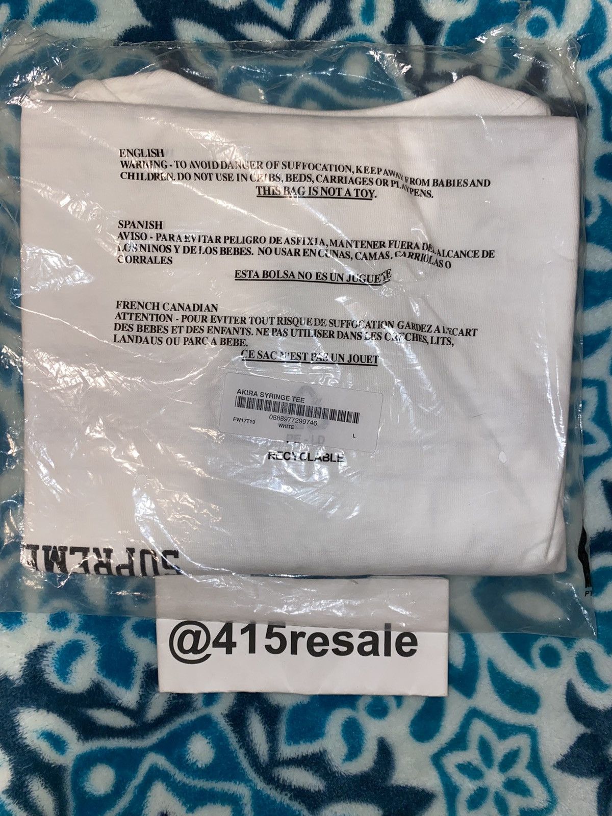 Supreme Supreme AKIRA Syringe Tee Size US L / EU 52-54 / 3 - 5 Thumbnail