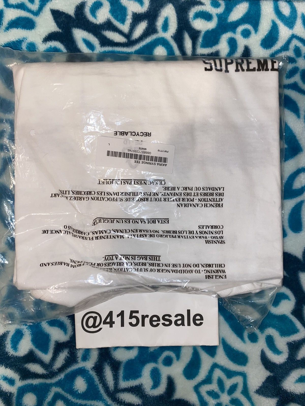 Supreme Supreme AKIRA Syringe Tee Size US L / EU 52-54 / 3 - 6 Thumbnail