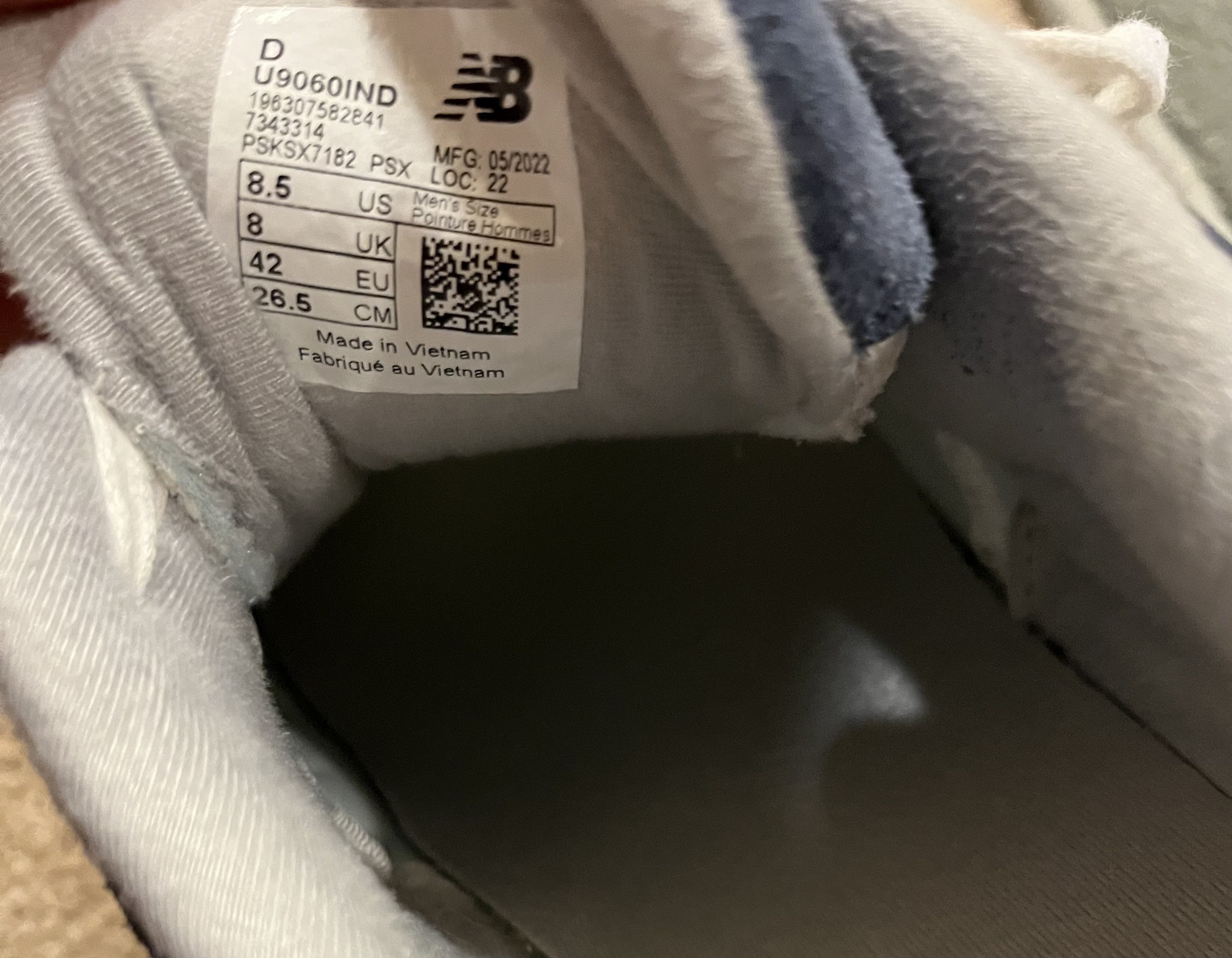 New Balance NB 9060 Natural Indigo Size US 8.5 / EU 41-42 - 8 Thumbnail