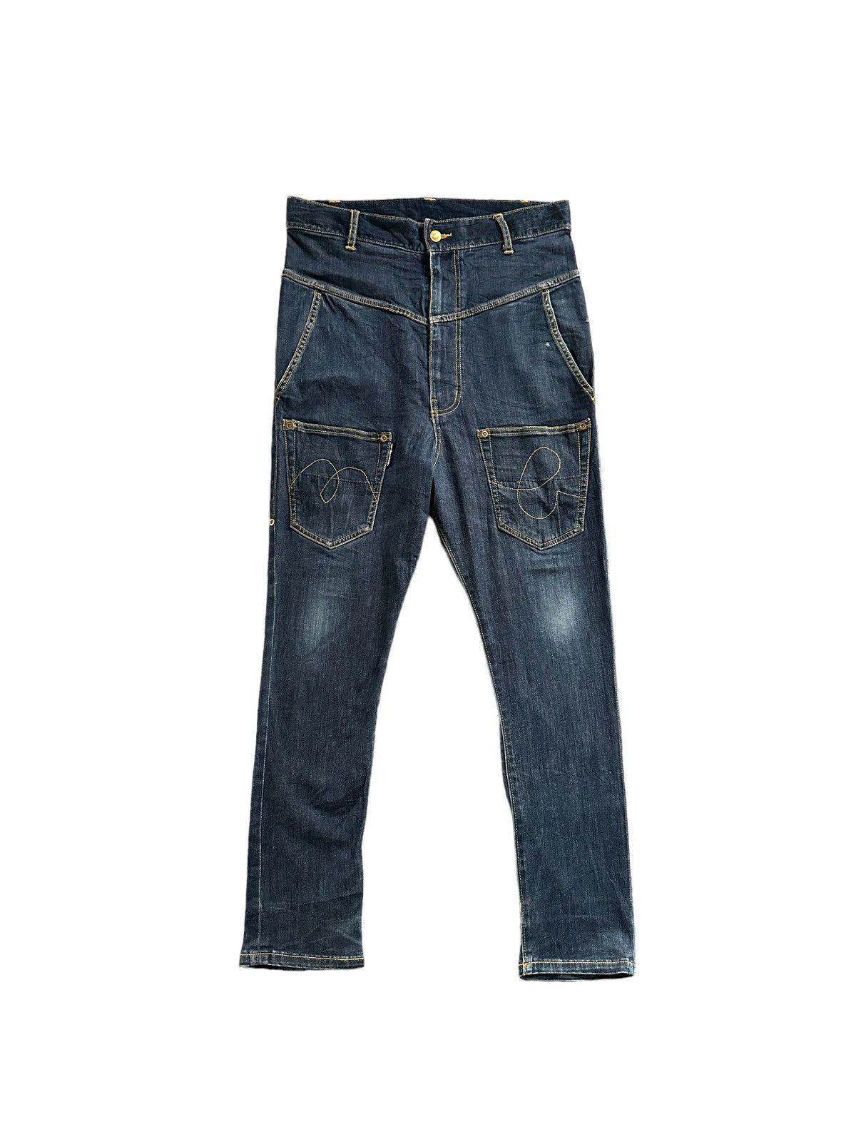 Issey Miyake AW14 - Mercibeaucoup high rise hybrid jeans Size US 32 / EU 48 - 1 Thumbnail