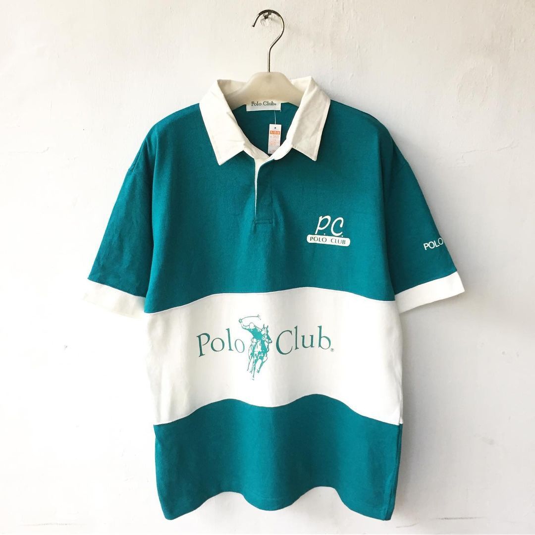Beverly Hills Polo Club × Vintage 🔥Vintage Polo Club Rugby T-Shirt Big Logo Spellout Size US L / EU 52-54 / 3 - 1 Thumbnail