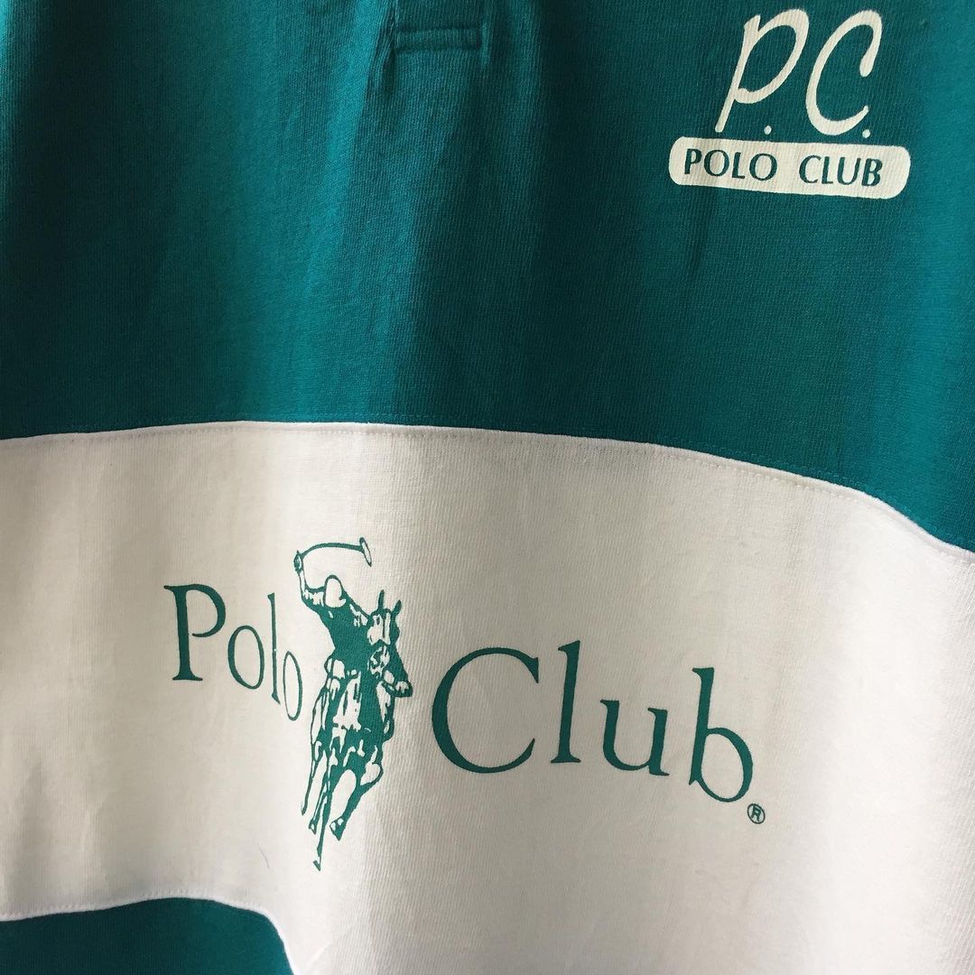 Beverly Hills Polo Club × Vintage 🔥Vintage Polo Club Rugby T-Shirt Big Logo Spellout Size US L / EU 52-54 / 3 - 6 Thumbnail