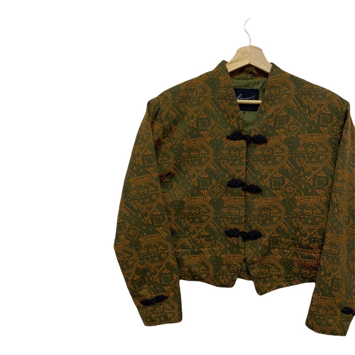 Japanese Brand VINTAGE JAPANESE KIMONO CHINESE STYLE BUTTON CROPPED Size US S / EU 44-46 / 1 - 3 Thumbnail