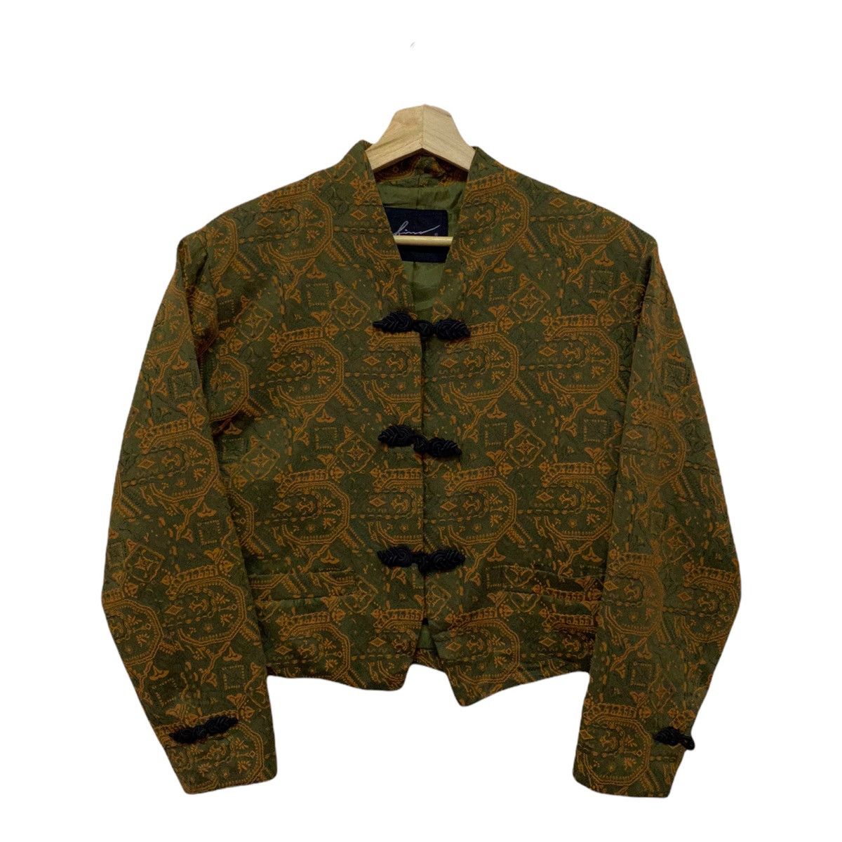 Japanese Brand VINTAGE JAPANESE KIMONO CHINESE STYLE BUTTON CROPPED Size US S / EU 44-46 / 1 - 1 Thumbnail