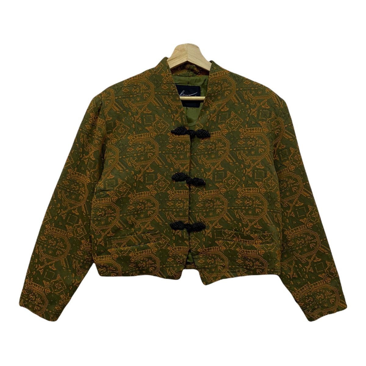 Japanese Brand VINTAGE JAPANESE KIMONO CHINESE STYLE BUTTON CROPPED Size US S / EU 44-46 / 1 - 7 Thumbnail