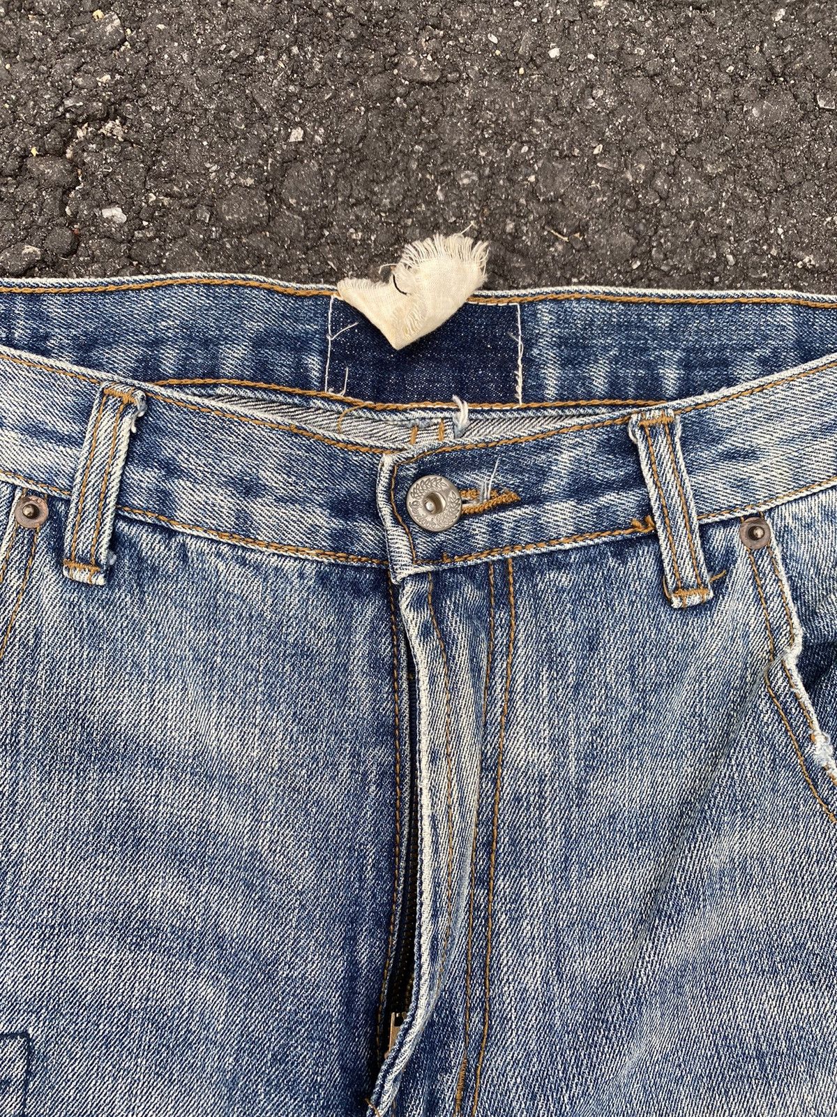Devilock × Japanese Brand rare devilock patchwork jeans distressed jeans Size US 37 - 6 Thumbnail