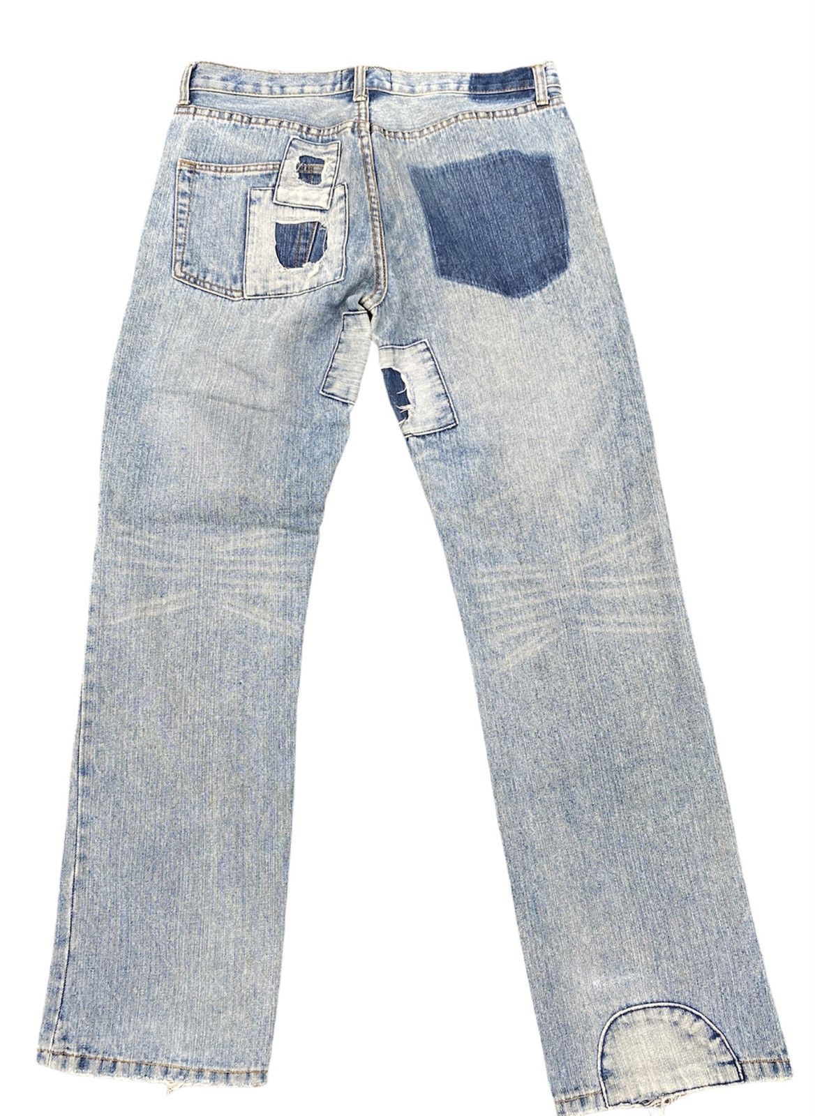 Devilock × Japanese Brand rare devilock patchwork jeans distressed jeans Size US 37 - 2 Thumbnail