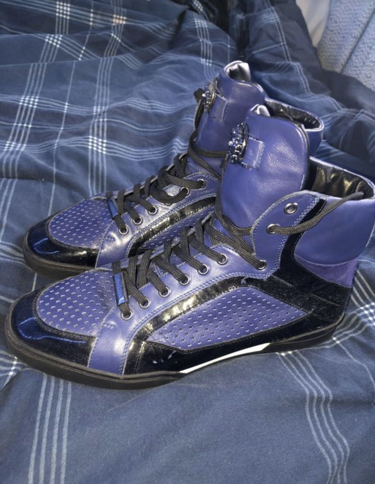 Versace NEW VERSACE MEDUSA MENS HIGH TOP SHOE(RARE) Size US 9.5 / EU 42-43 - 1 Thumbnail