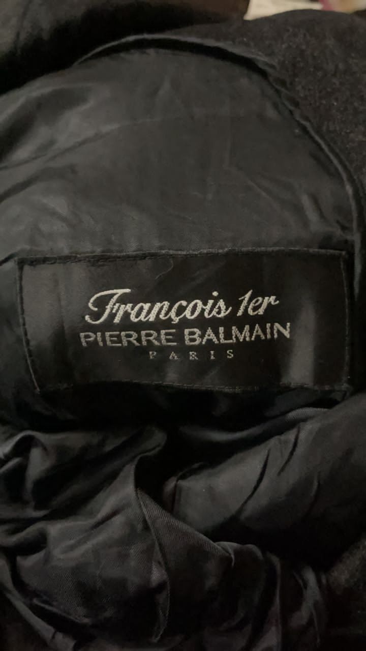 Balmain × Pierre Balmain Black Balmain Tench Coat Wool Pierre Balmain Luxury Size US M / EU 48-50 / 2 - 7 Thumbnail