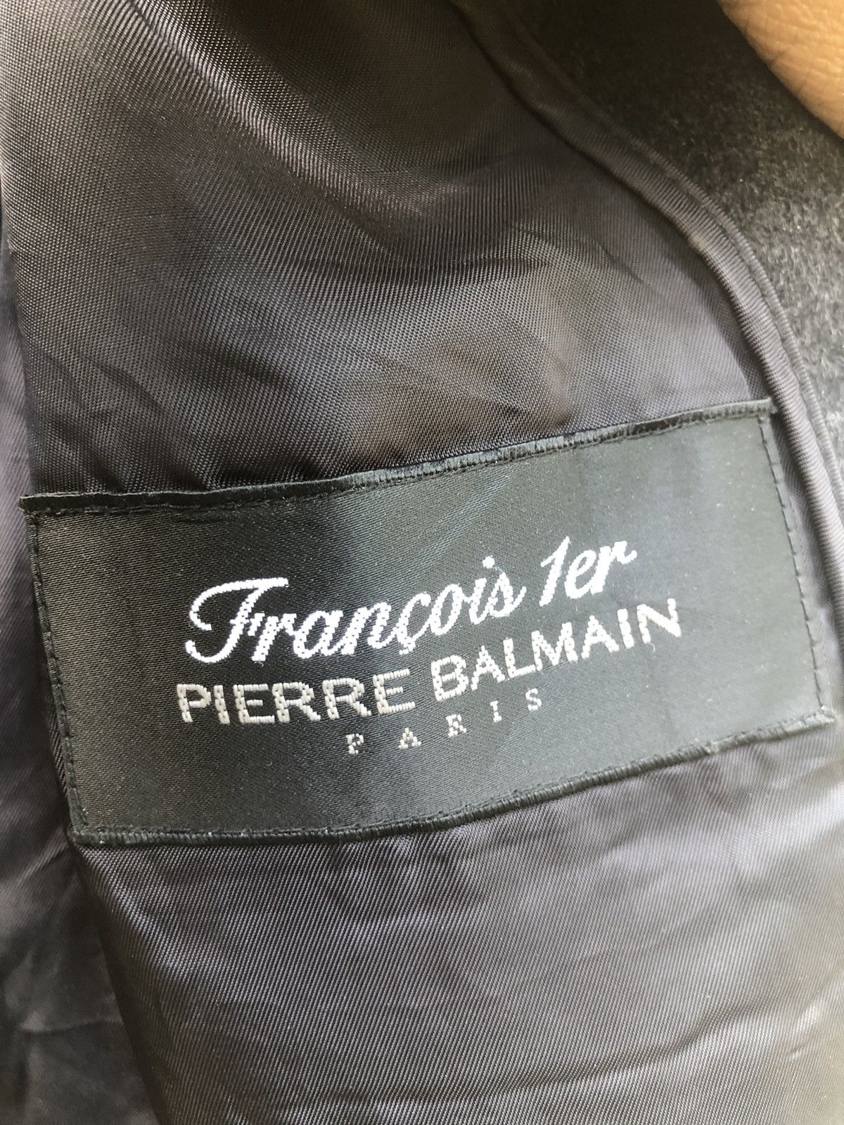 Balmain × Pierre Balmain Black Balmain Tench Coat Wool Pierre Balmain Luxury Size US M / EU 48-50 / 2 - 5 Thumbnail